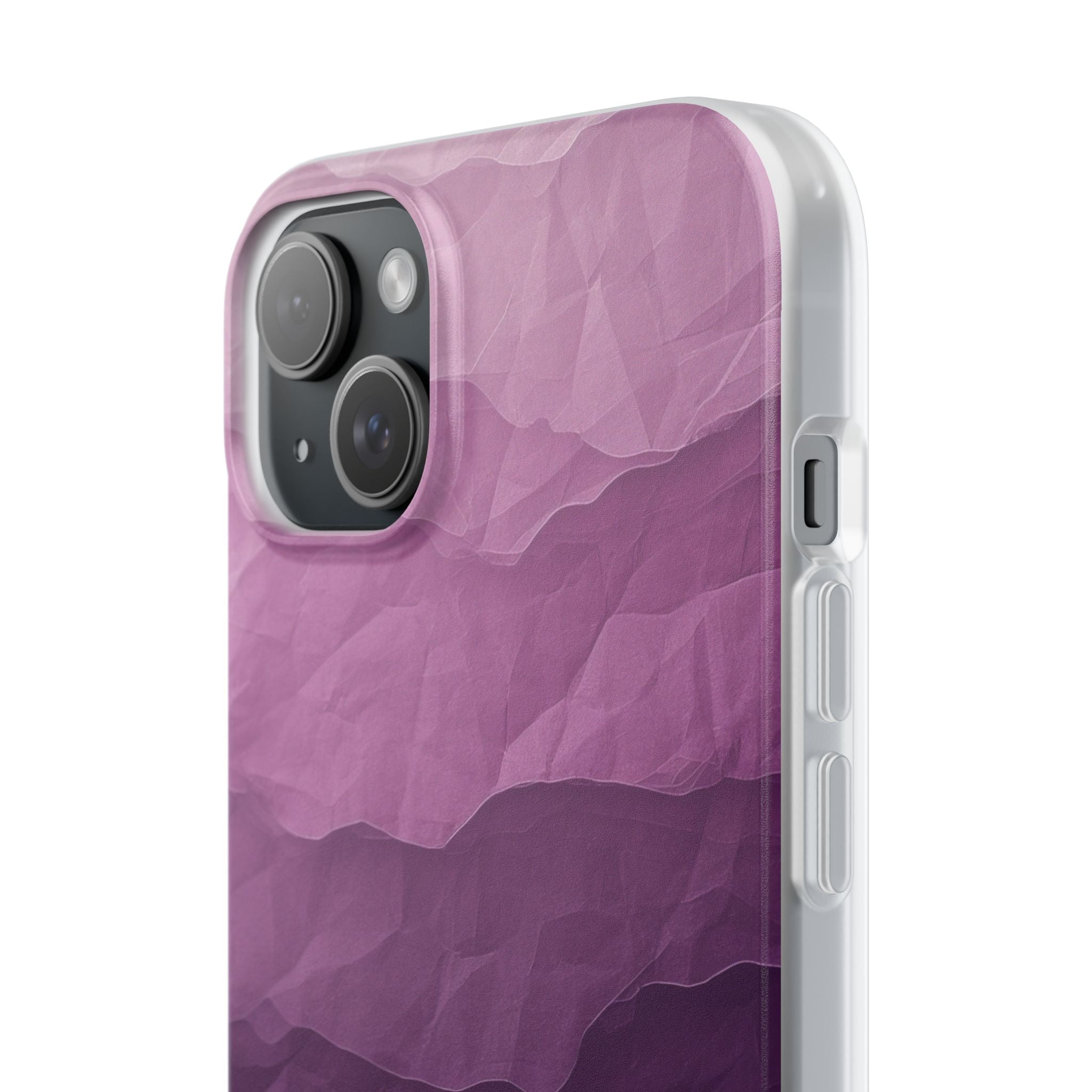 Purple Wave Layers iPhone 15 Plus Case - Soft