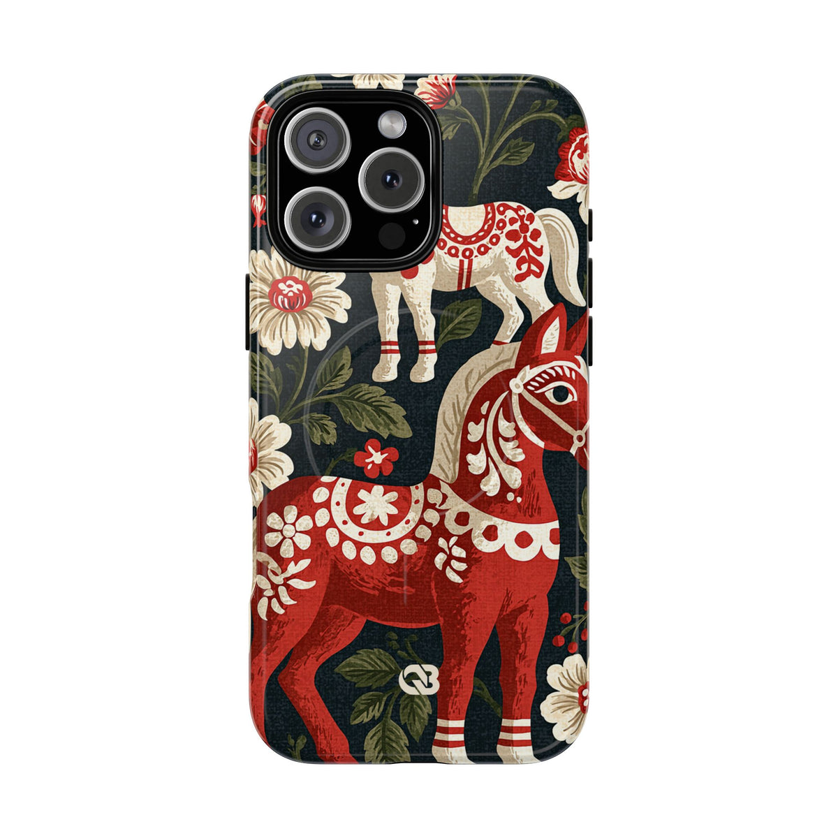 Nordic Dala Meadow · Tough 2.0 Magnetic Phone Case for iPhone · Red