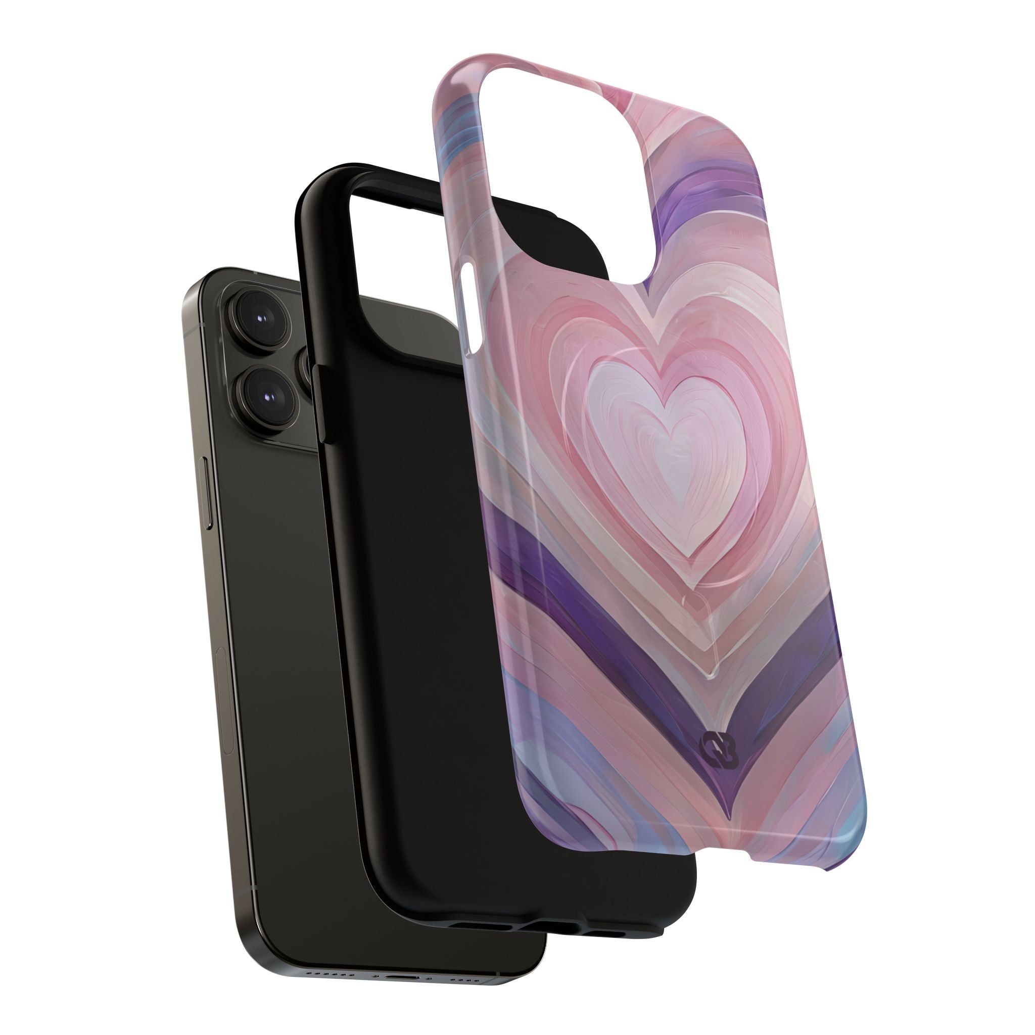 Lavender Pulse Hearts · Tough+ Magsafe