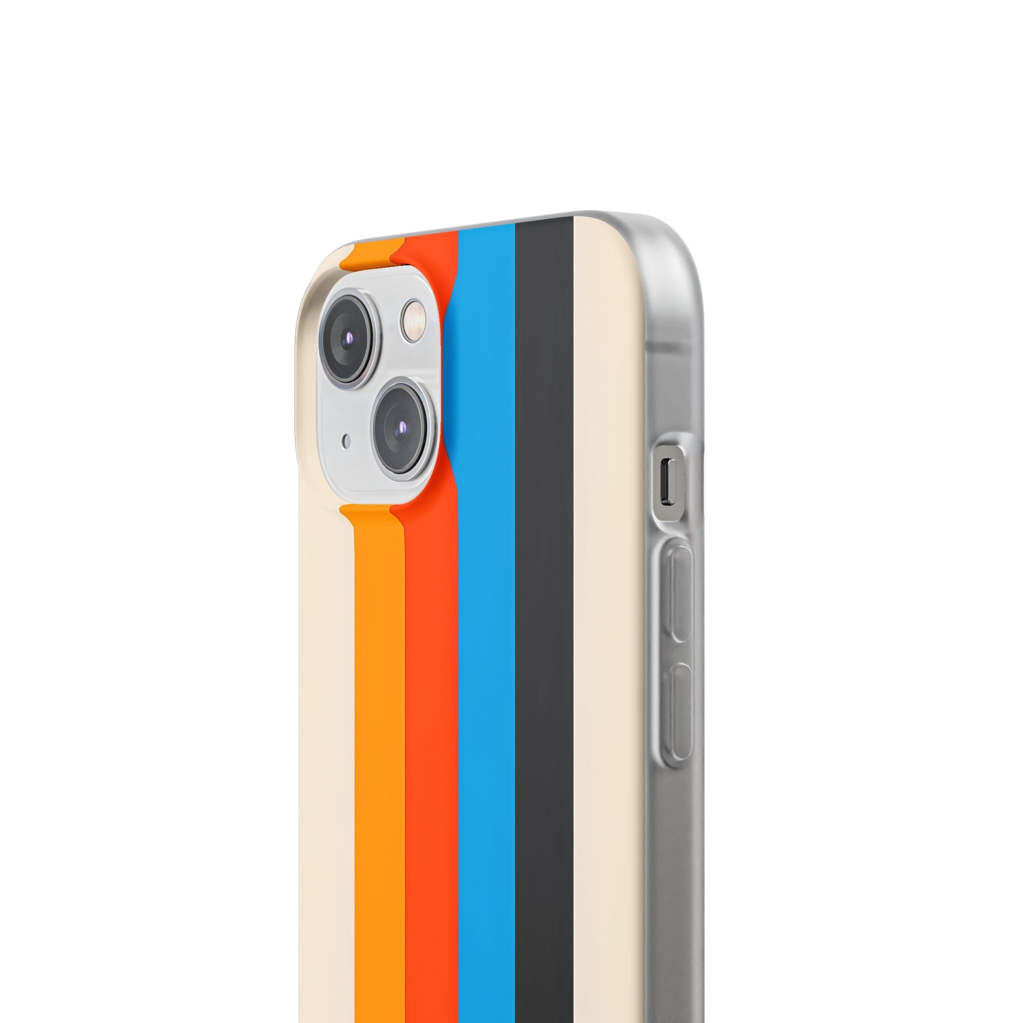Retro Racing Stripes · Soft Phone Case for iPhone