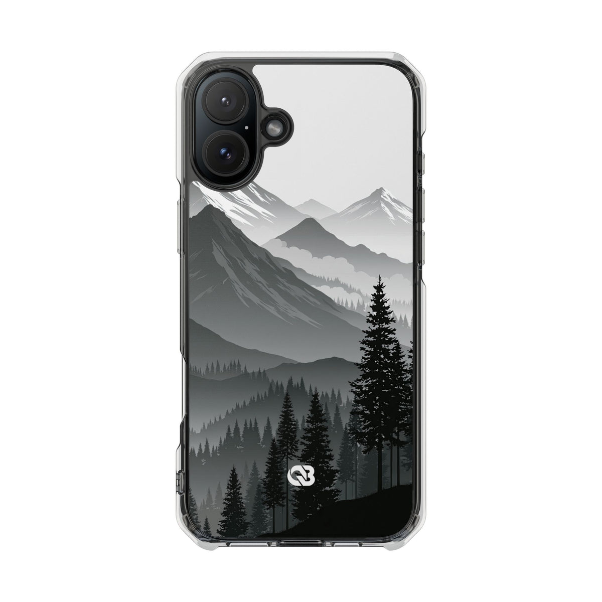 Alpine Horizon · Clear Impact Magnetic Phone Case for iPhone · Black