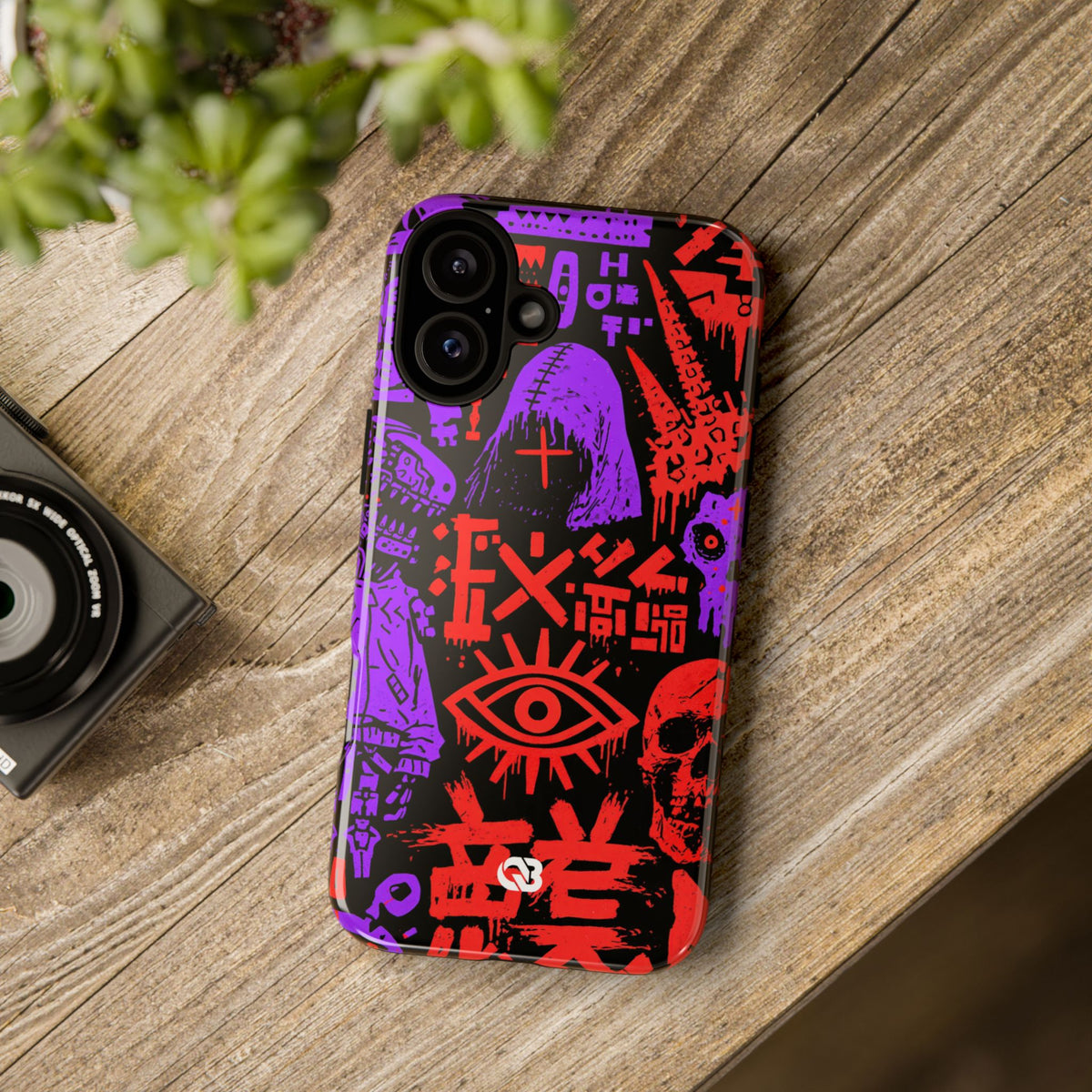 Underground Cyber Glyphs · Tough Phone Case for iPhone · Black