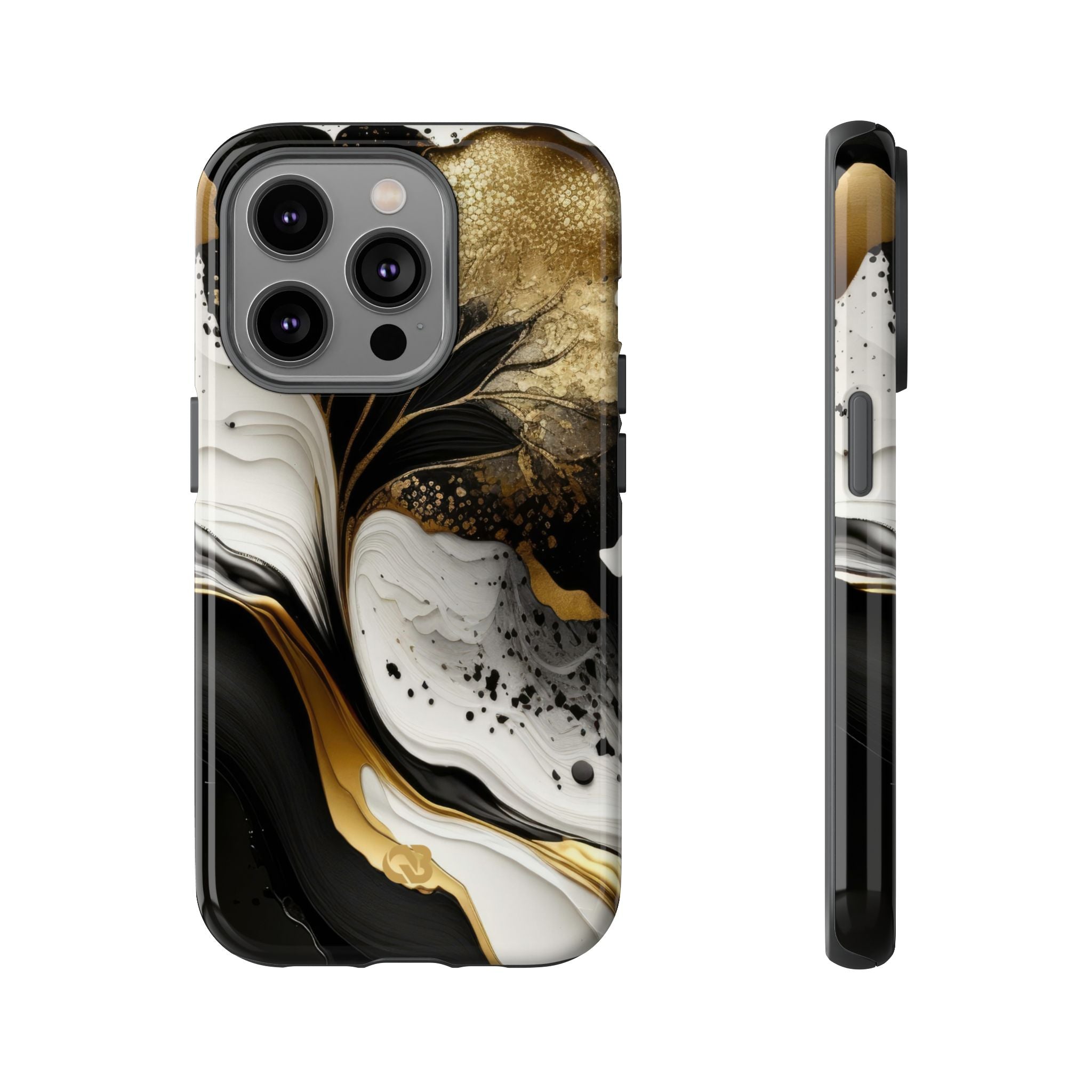Molten Onyx Gold · Tough Etui na telefon dla iPhone