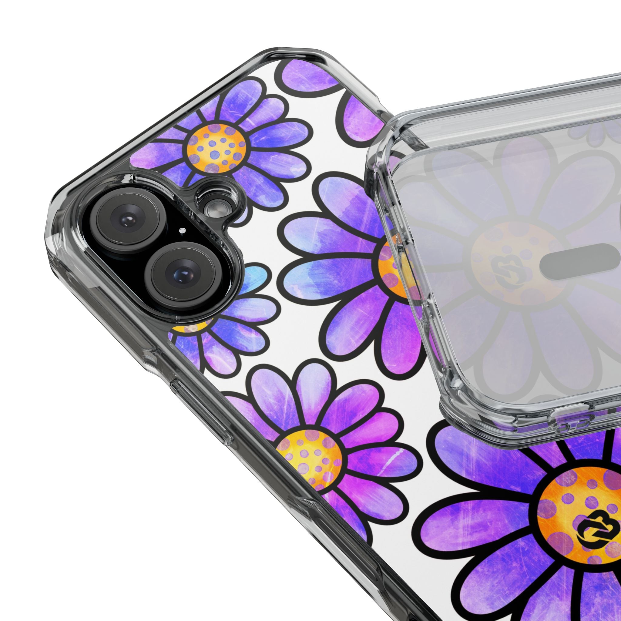 Violet Grunge Bloom · Impact Phone Case for iPhone · Magsafe