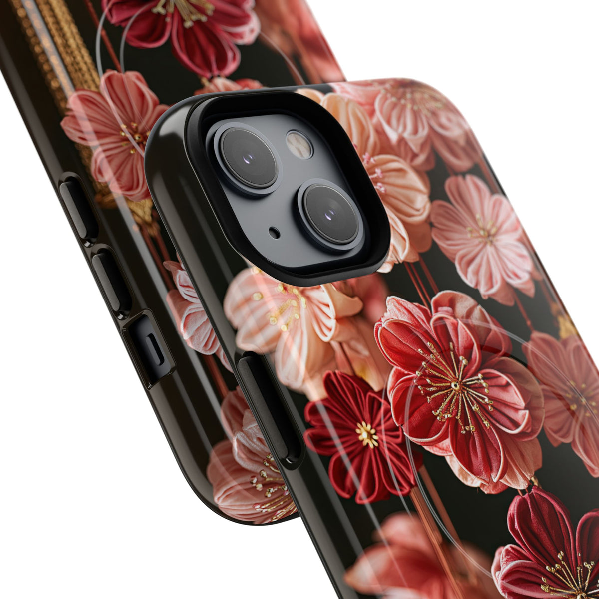 Silk Blossom Kanzashi · Tough 2.0 Magnetic Phone Case for iPhone · Pink