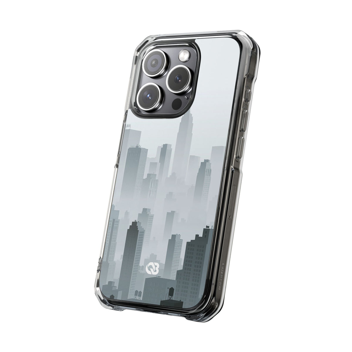 Metropolitan Horizon · Clear Impact Magnetic Phone Case for iPhone · Grey