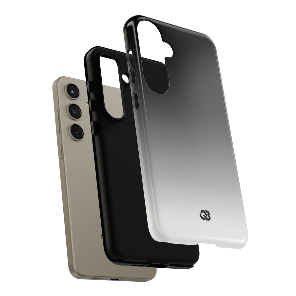 Noir Ombre Fade · Tough Phone Case for Samsung · Black