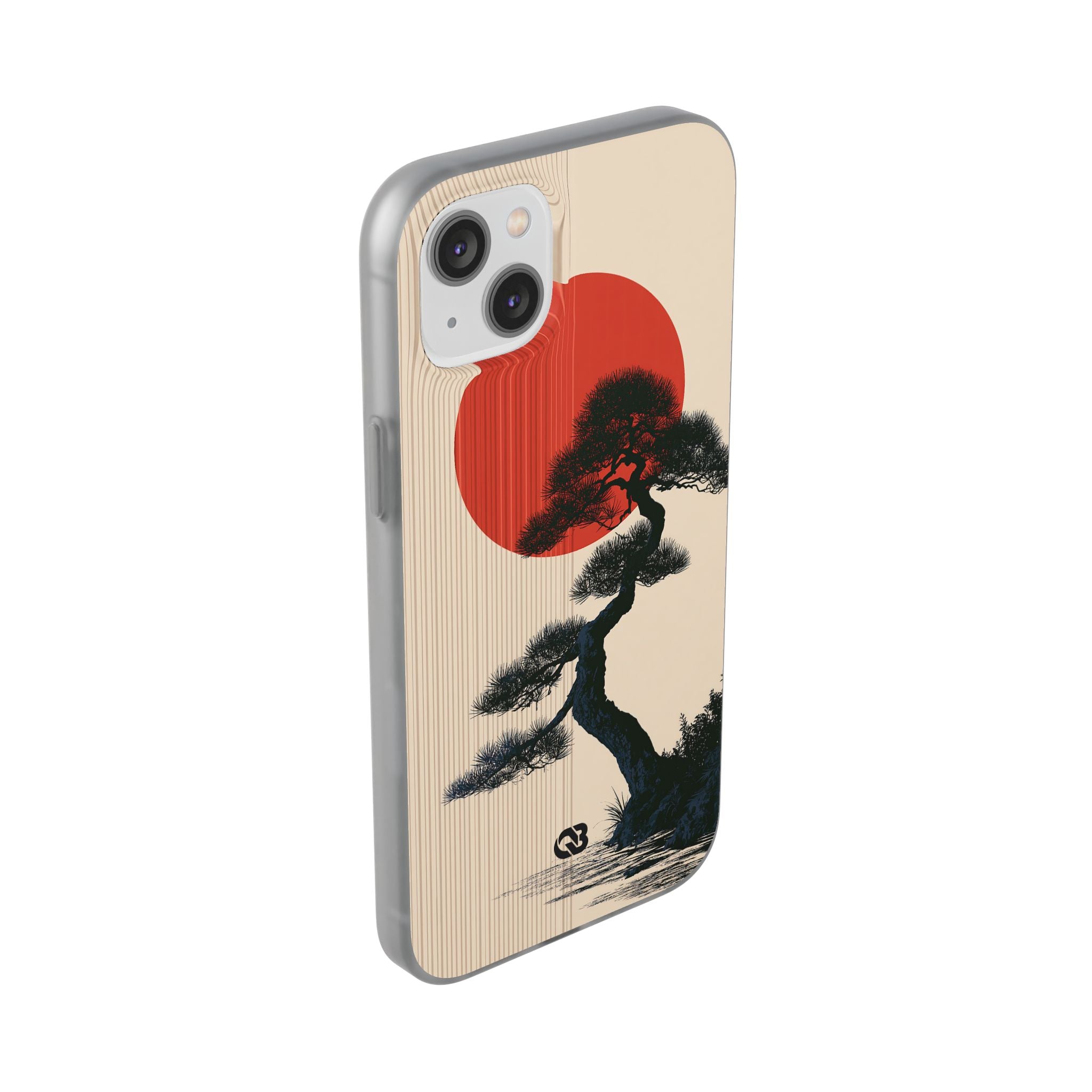 Beige Lite Phone Case for iPhone - Kyoto Crimson Pine