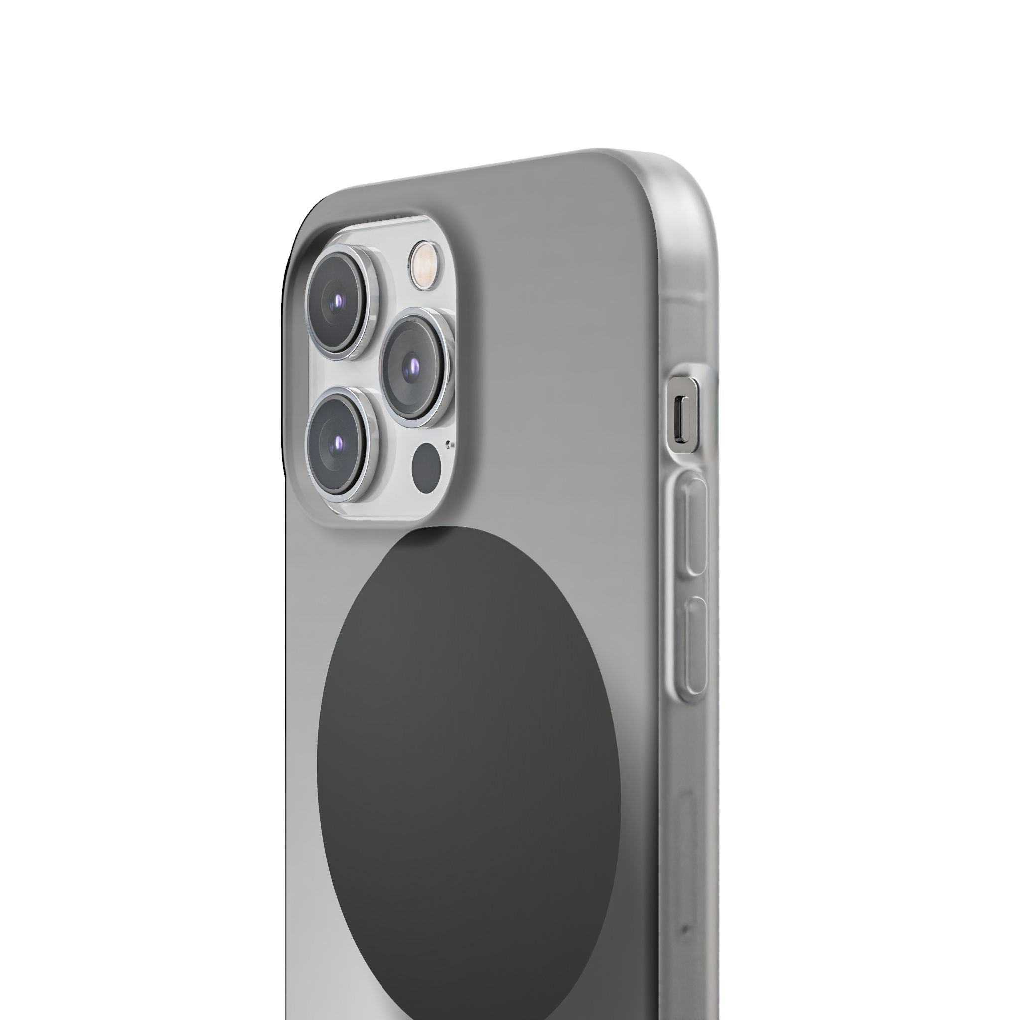 Grey Lite Phone Case for iPhone - Matte Onyx Sphere