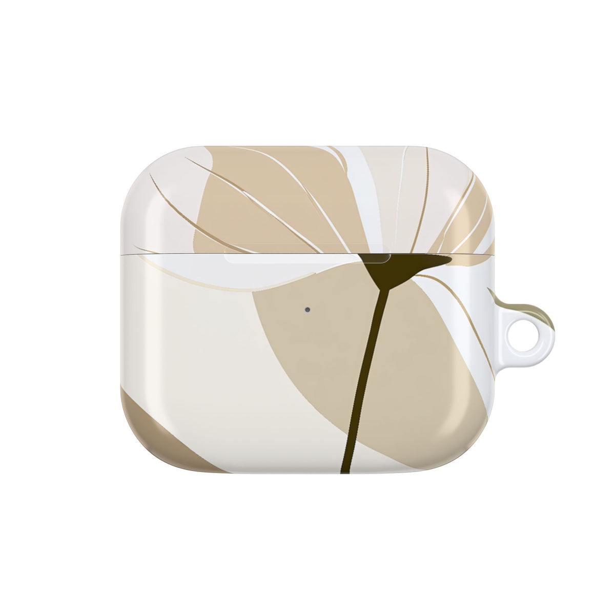 Soft Petal Bloom · Hard Case for AirPods & AirPods Pro · Beige