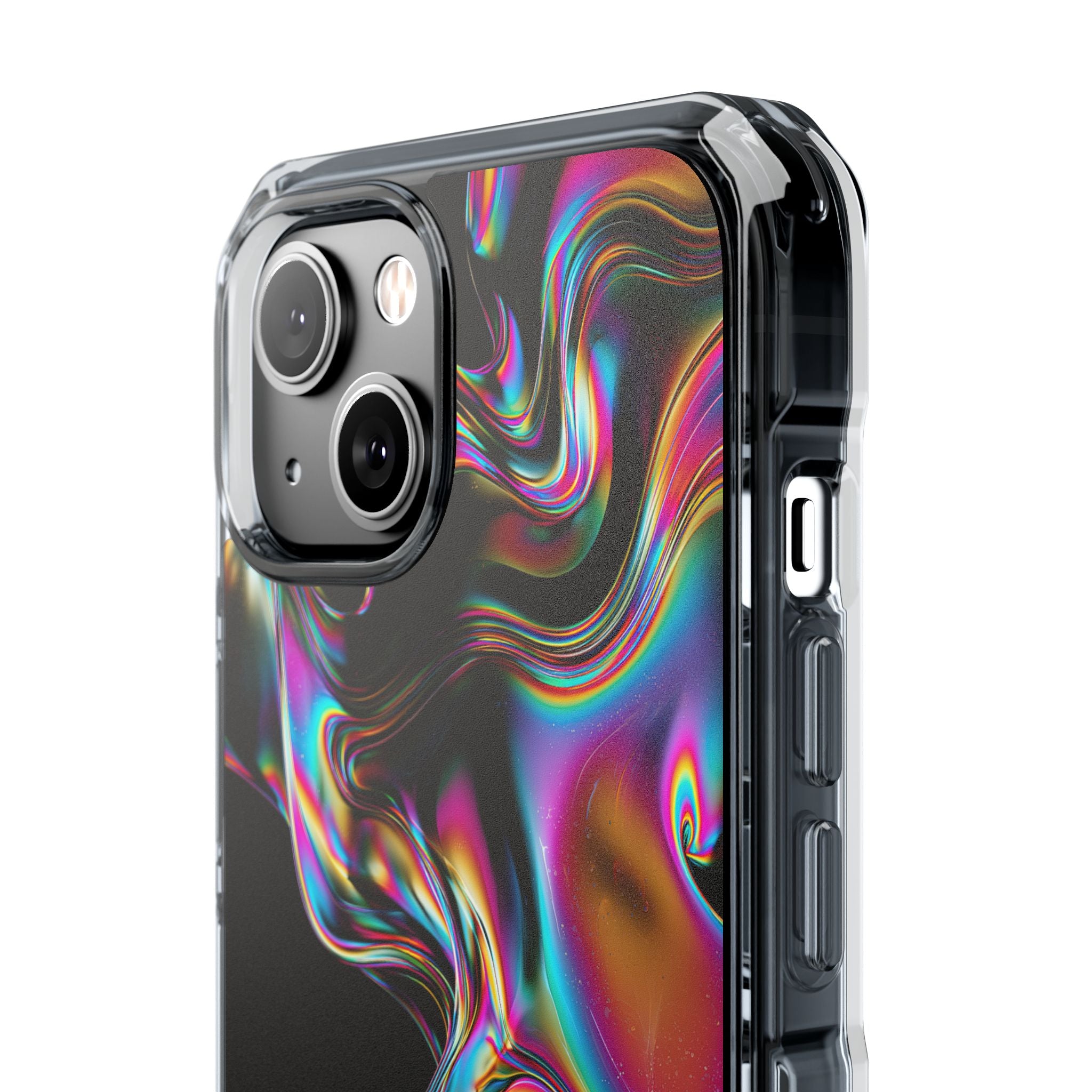 Purple Impact MagSafe Phone Case for iPhone - Liquid Neon Chrome