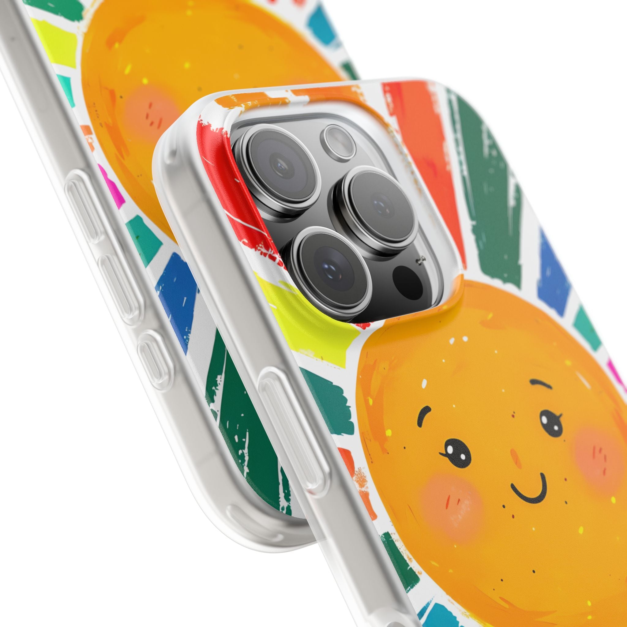 Vibrant Solar Smile · Soft Phone Case for iPhone