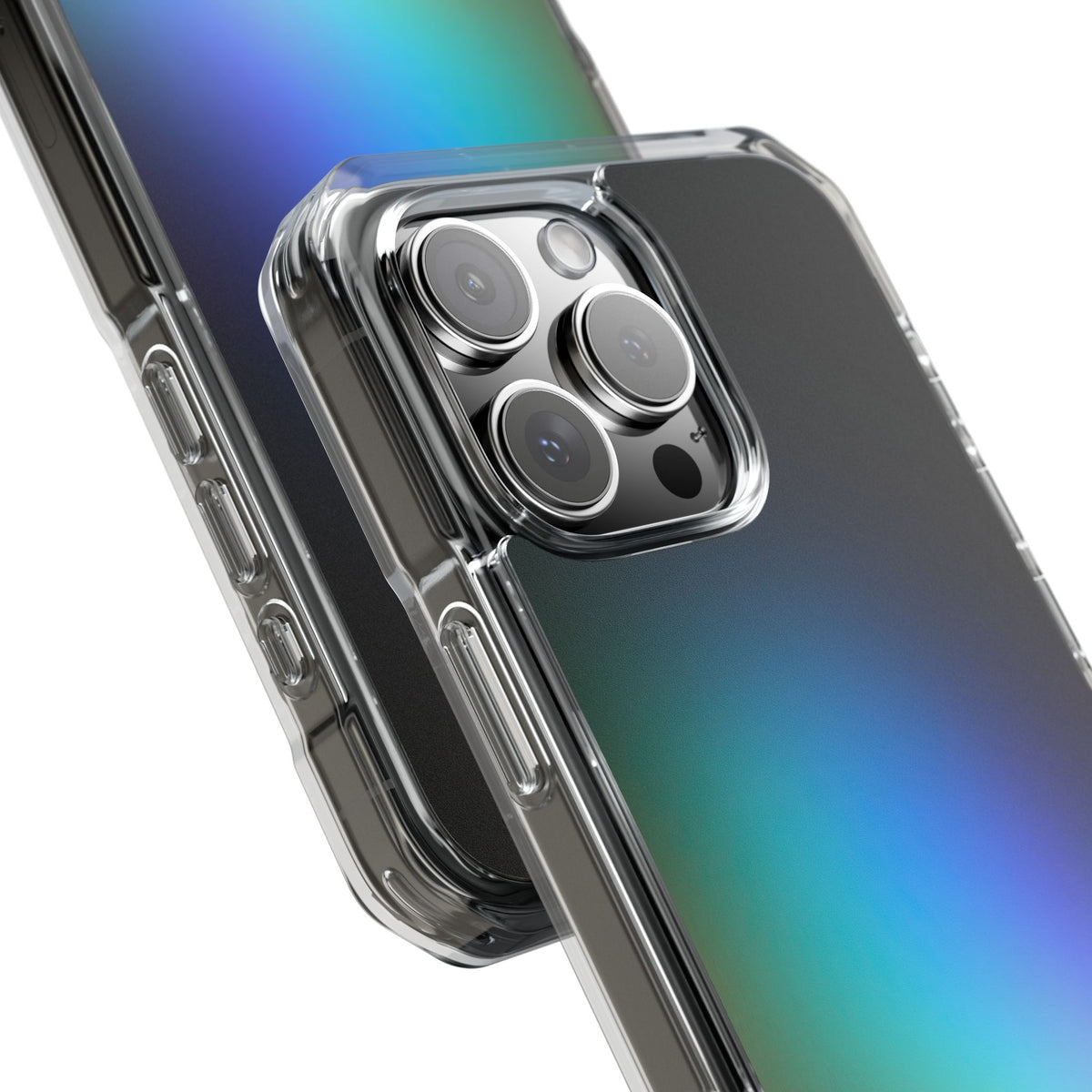 Black Impact MagSafe Phone Case for iPhone - Electric Prism Grain
