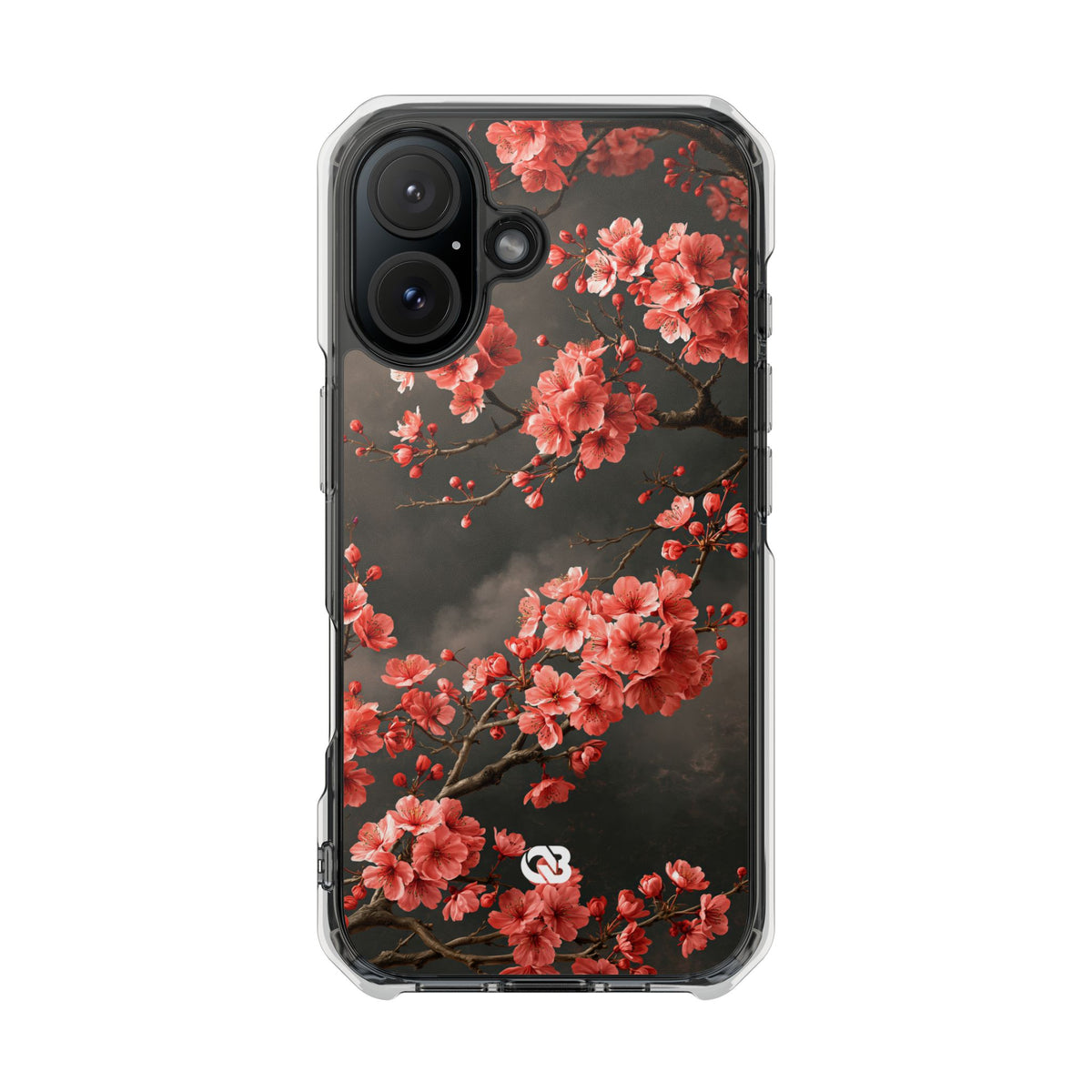 Dark Sakura Nocturne · Clear Impact Magnetic Phone Case for iPhone · Black