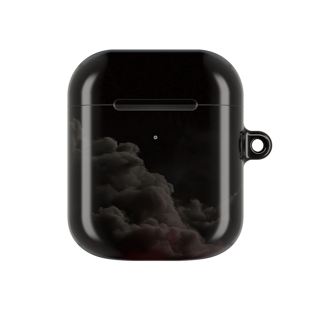 Crimson Fog Void · Hard Case for AirPods & AirPods Pro · Black