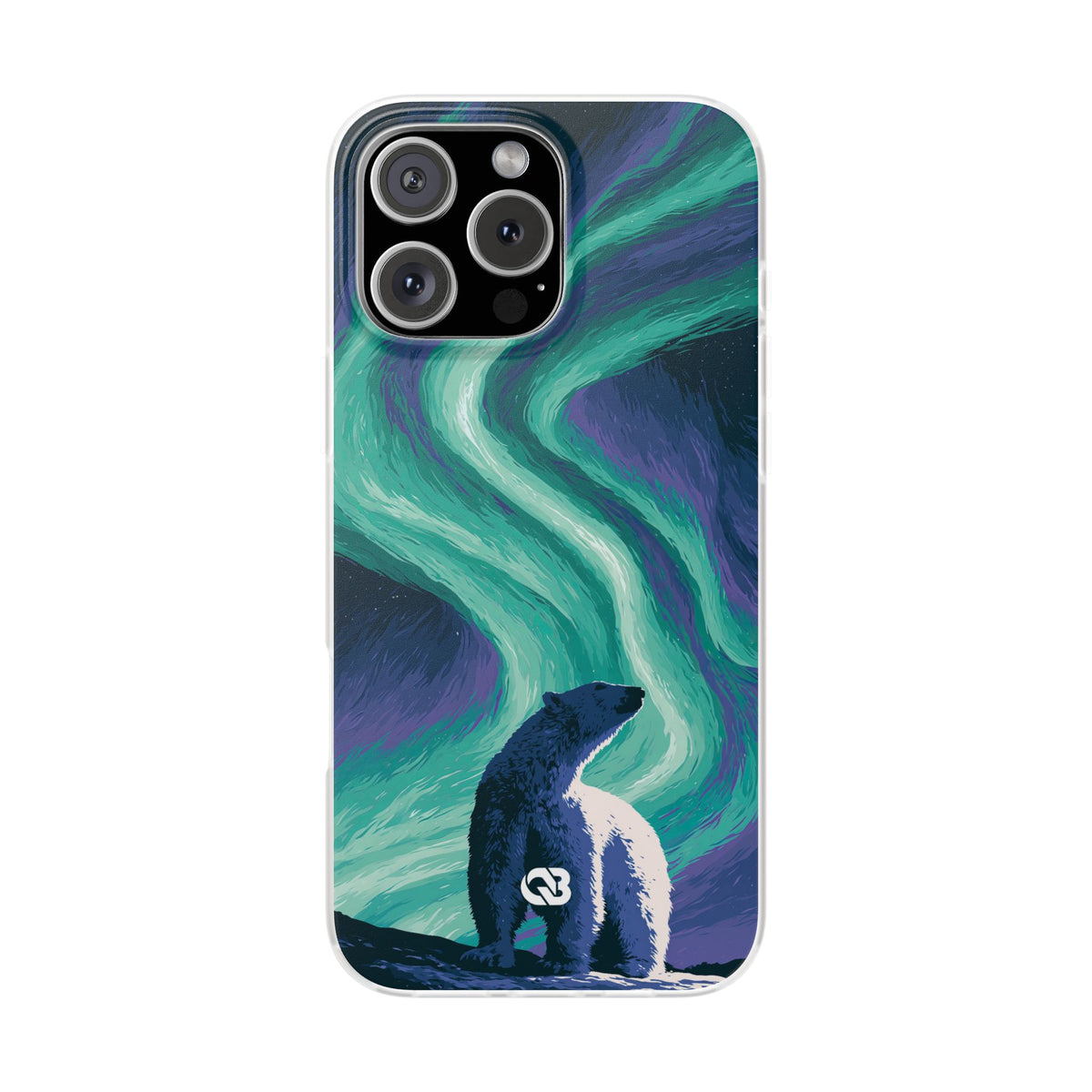 Arctic Aurora Bear · Lite Phone Case for iPhone · Teal