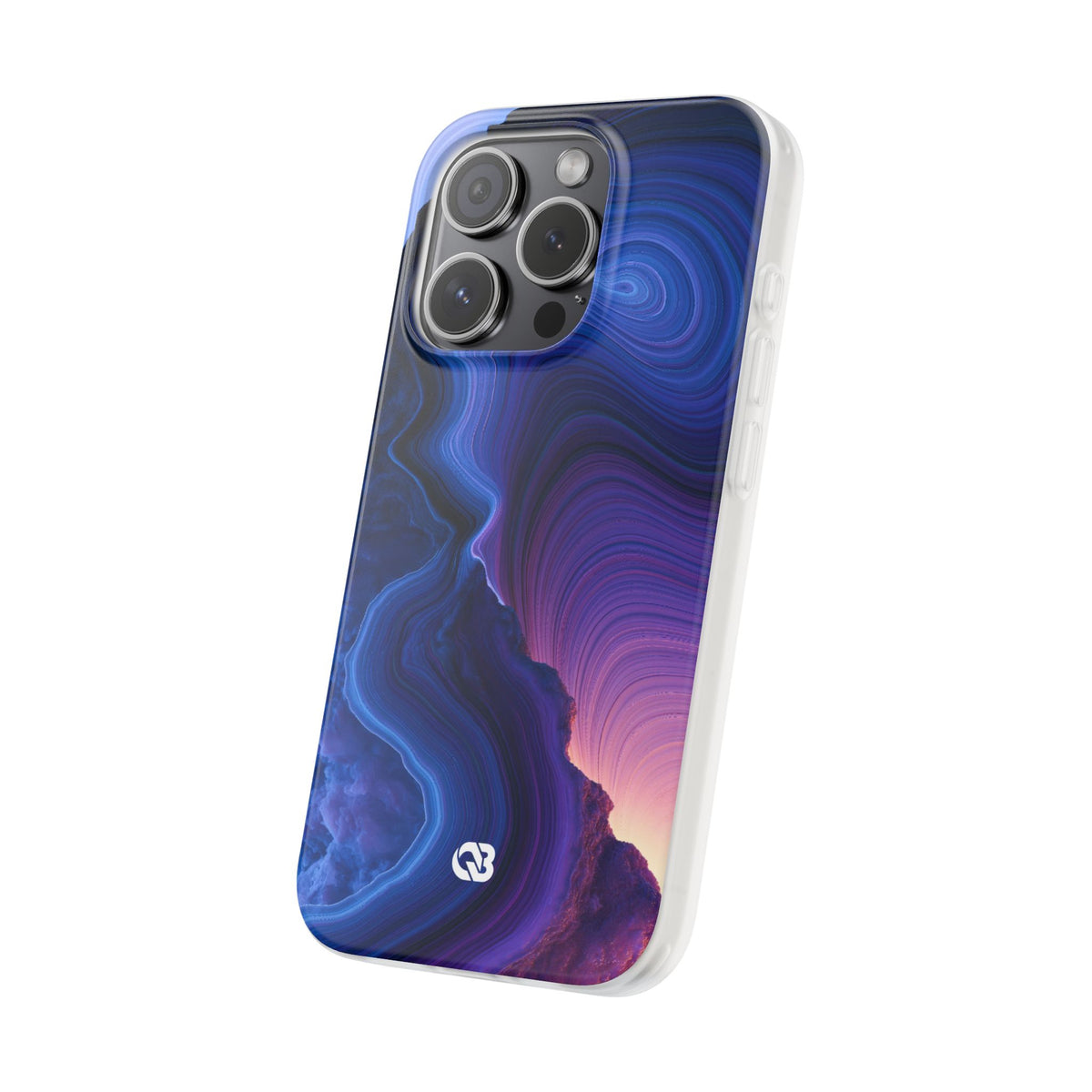 Radiant Strata · Lite Phone Case for iPhone · Blue