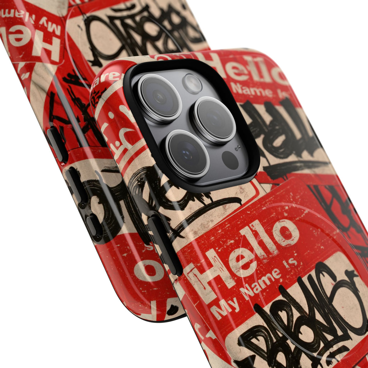Slap Tag Collage · Tough 2.0 Magnetic Phone Case for iPhone · Red
