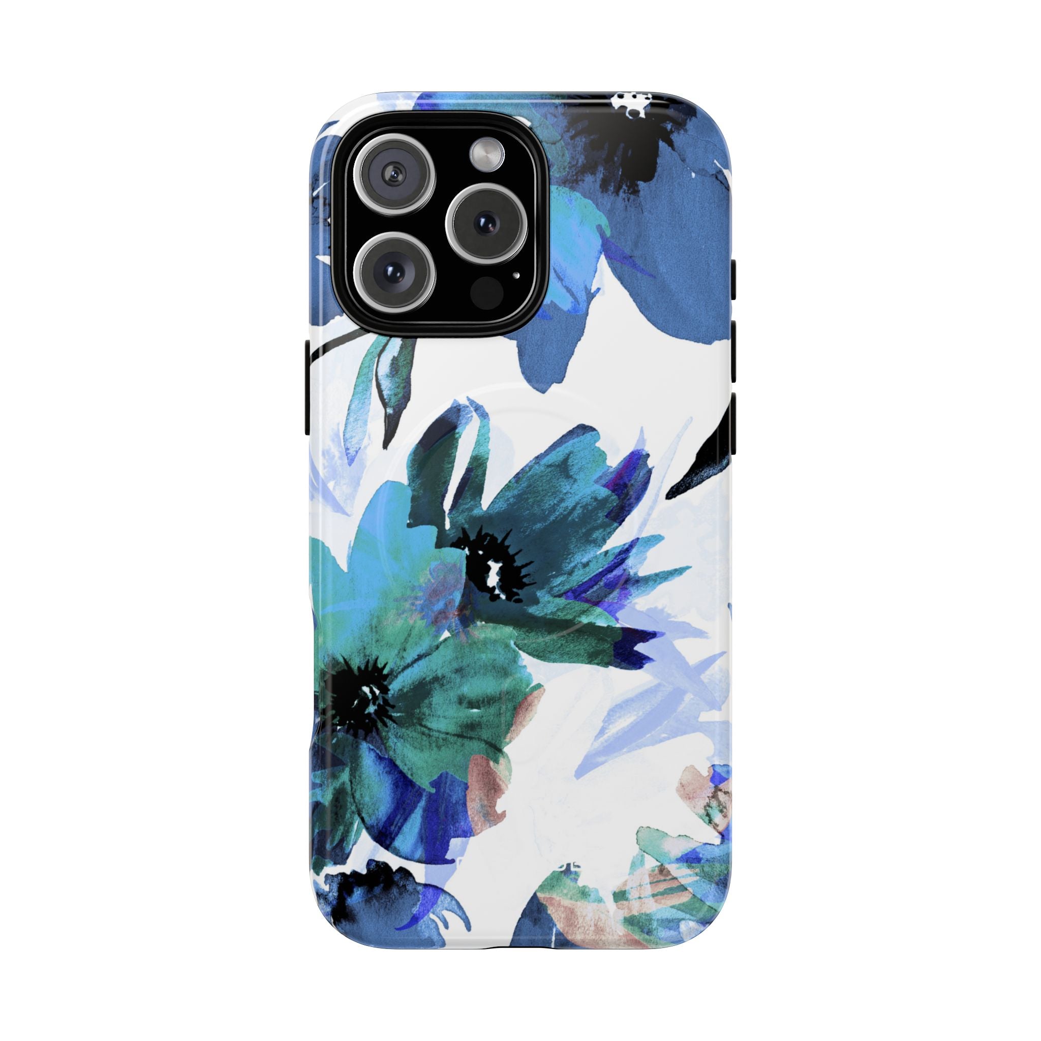 Blue Blossom Radiance iPhone 16 Pro Max Case - Tough+