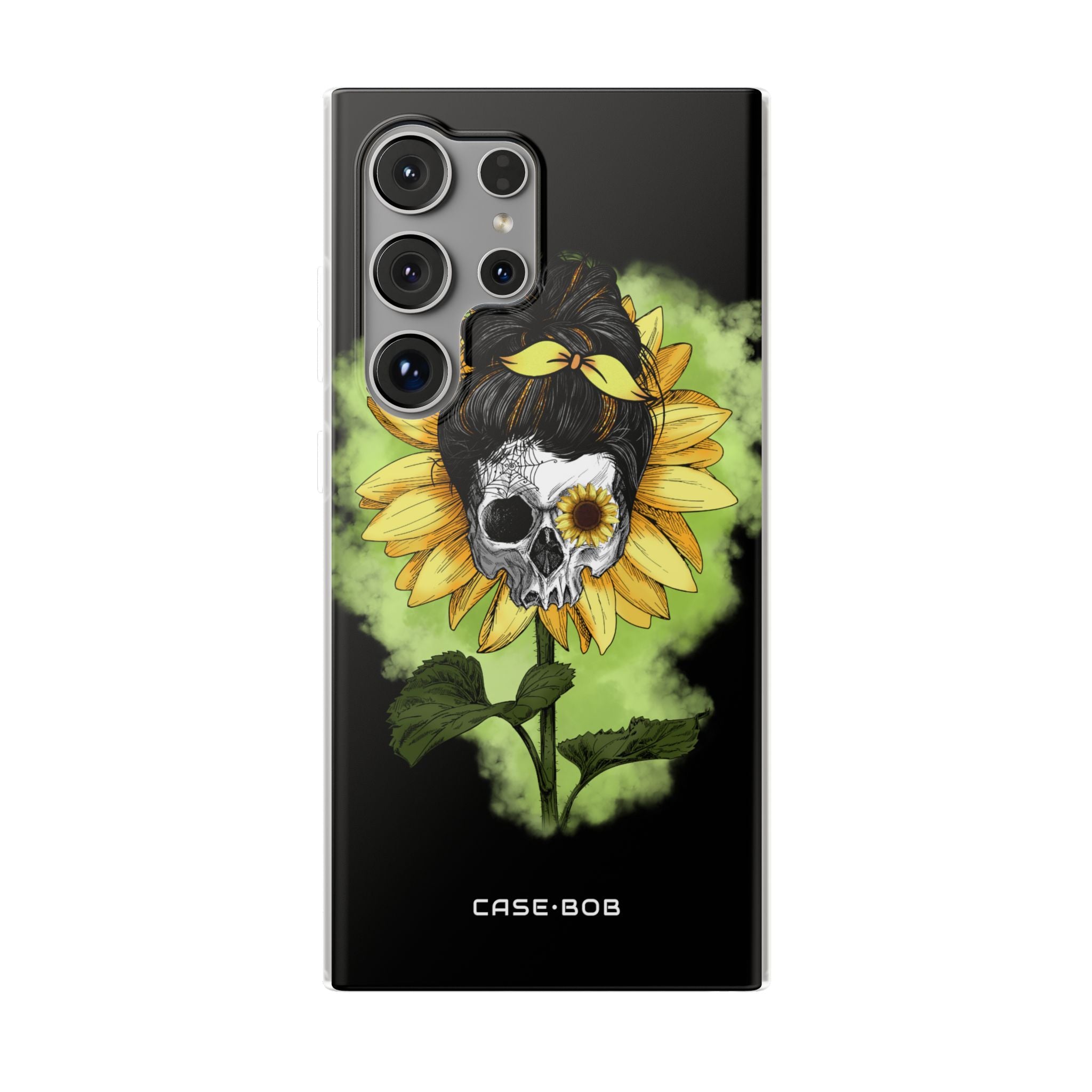 Solsikke Hovedskalle Samsung S24 Ultra Cover - Blød