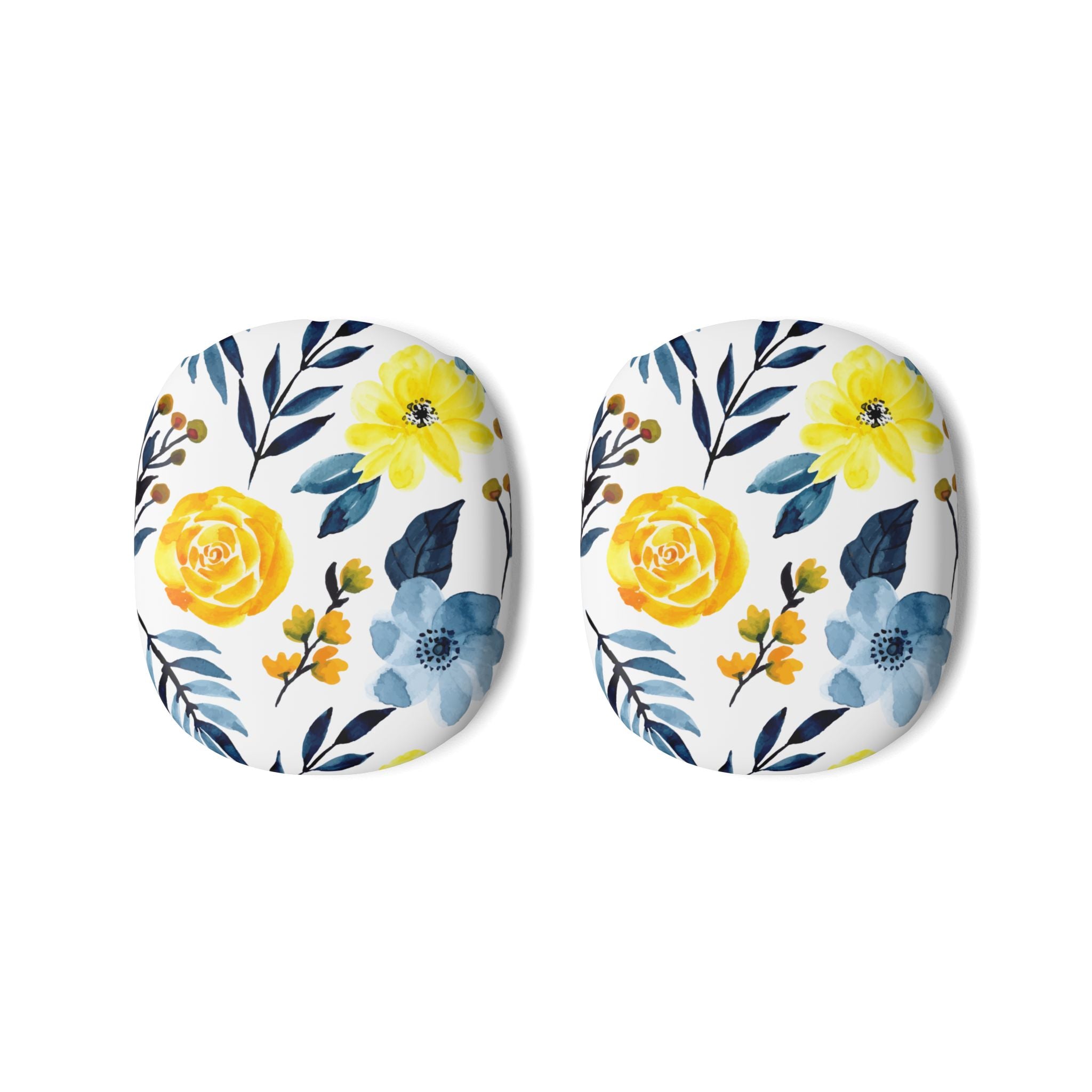 Yellow Blue Blossoms - AirPod Max Cover
