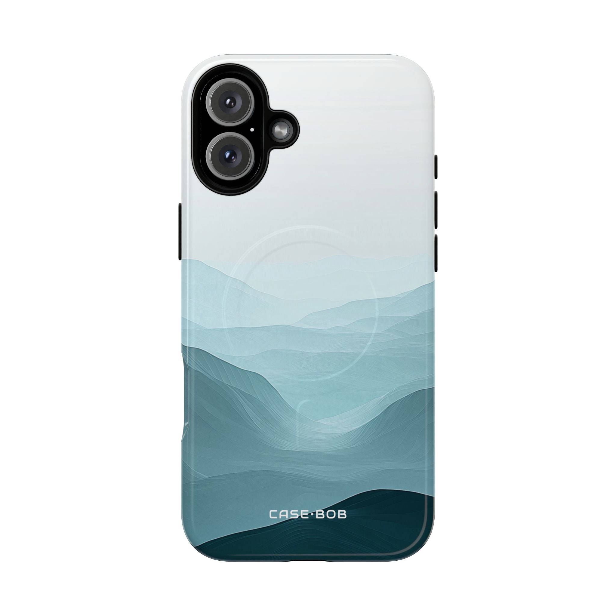 Teal Mist Mountains iPhone 16 Plus Skal - Tough+