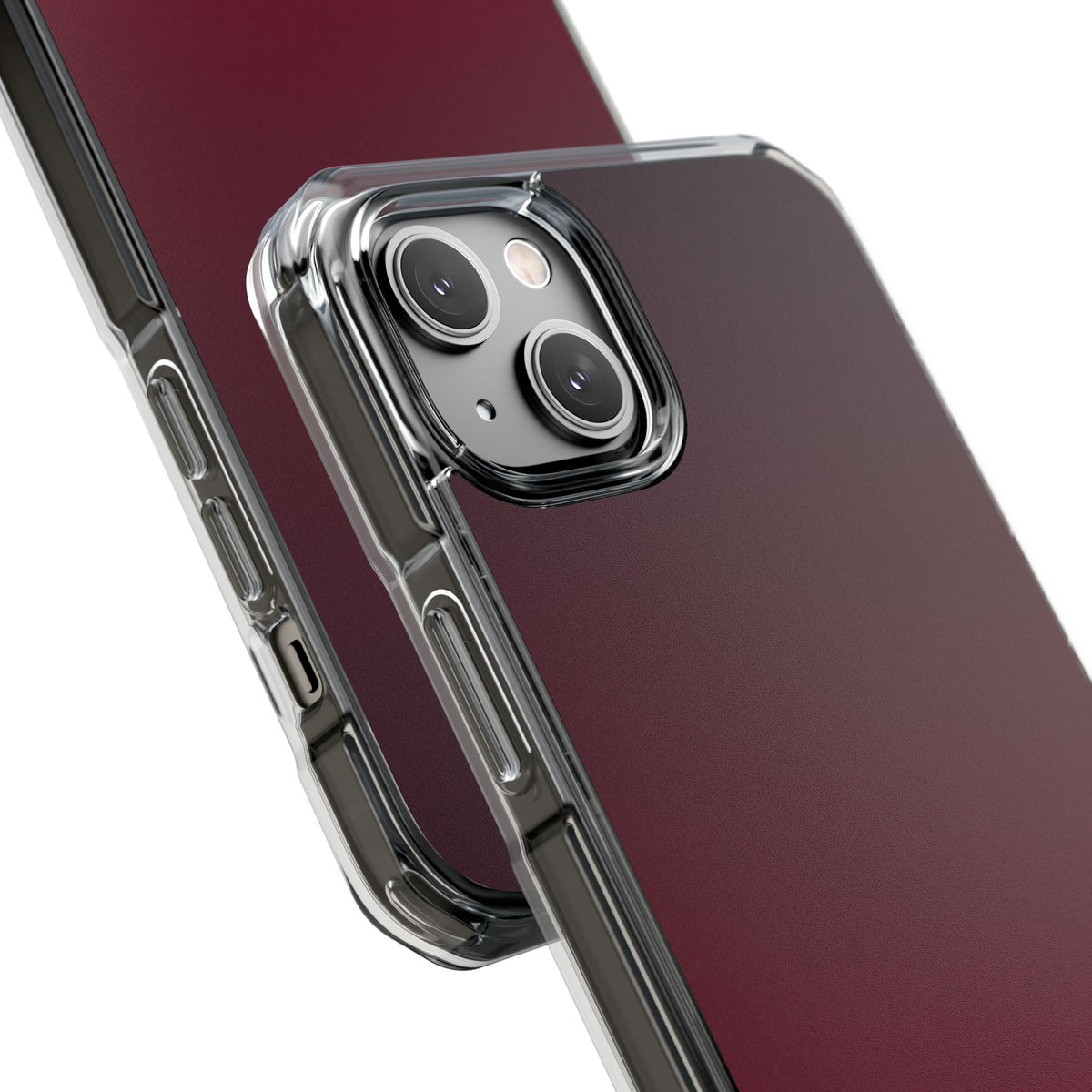 Bordeaux Spectrum · Clear Impact Magnetic Phone Case for iPhone · Red