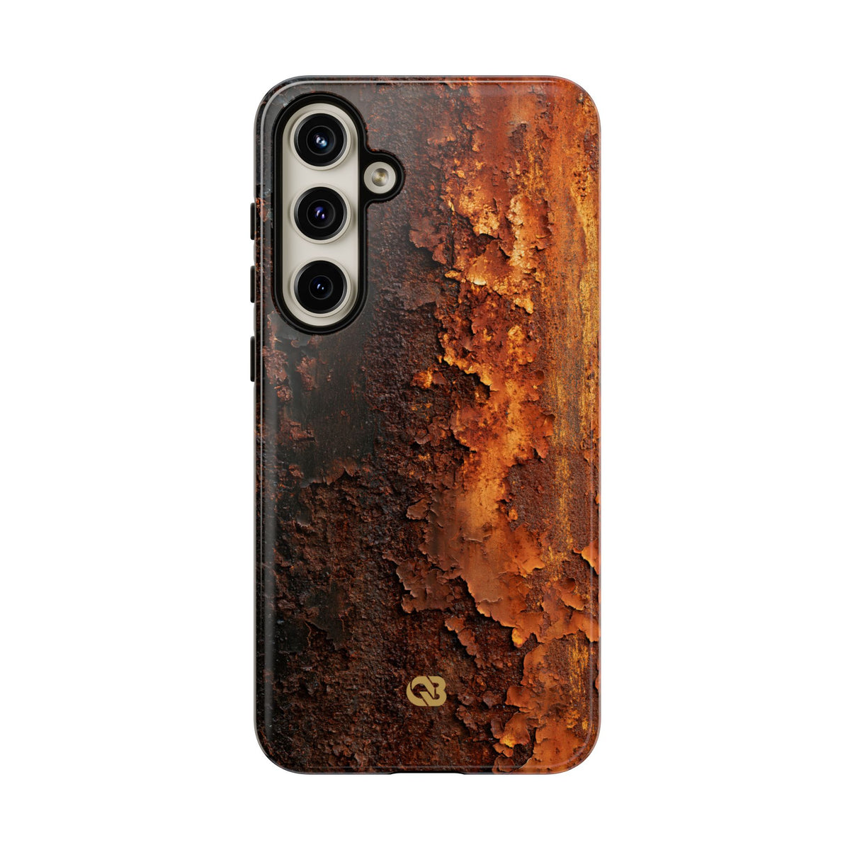 Orange Tough Phone Case for Samsung - Oxidized Iron Crust