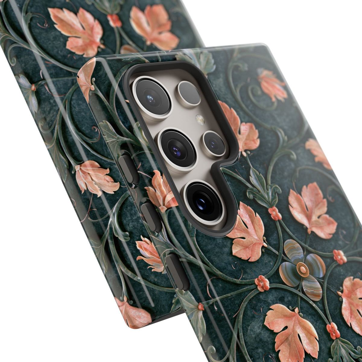 Florentine Rose Arabesque · Tough Phone Case for Samsung · Green