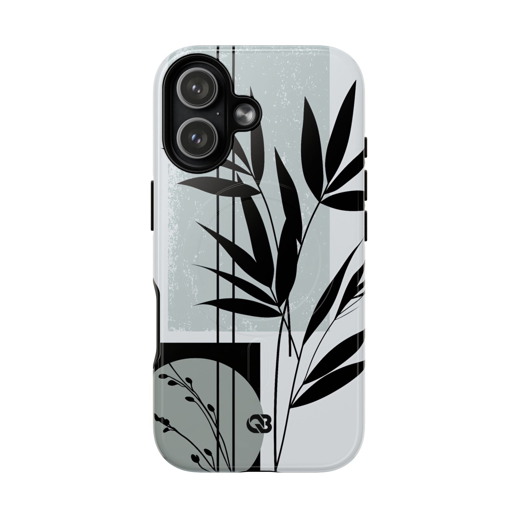 Grey Tough 2.0 Magsafe Phone Case for iPhone - Sage Bamboo Noir
