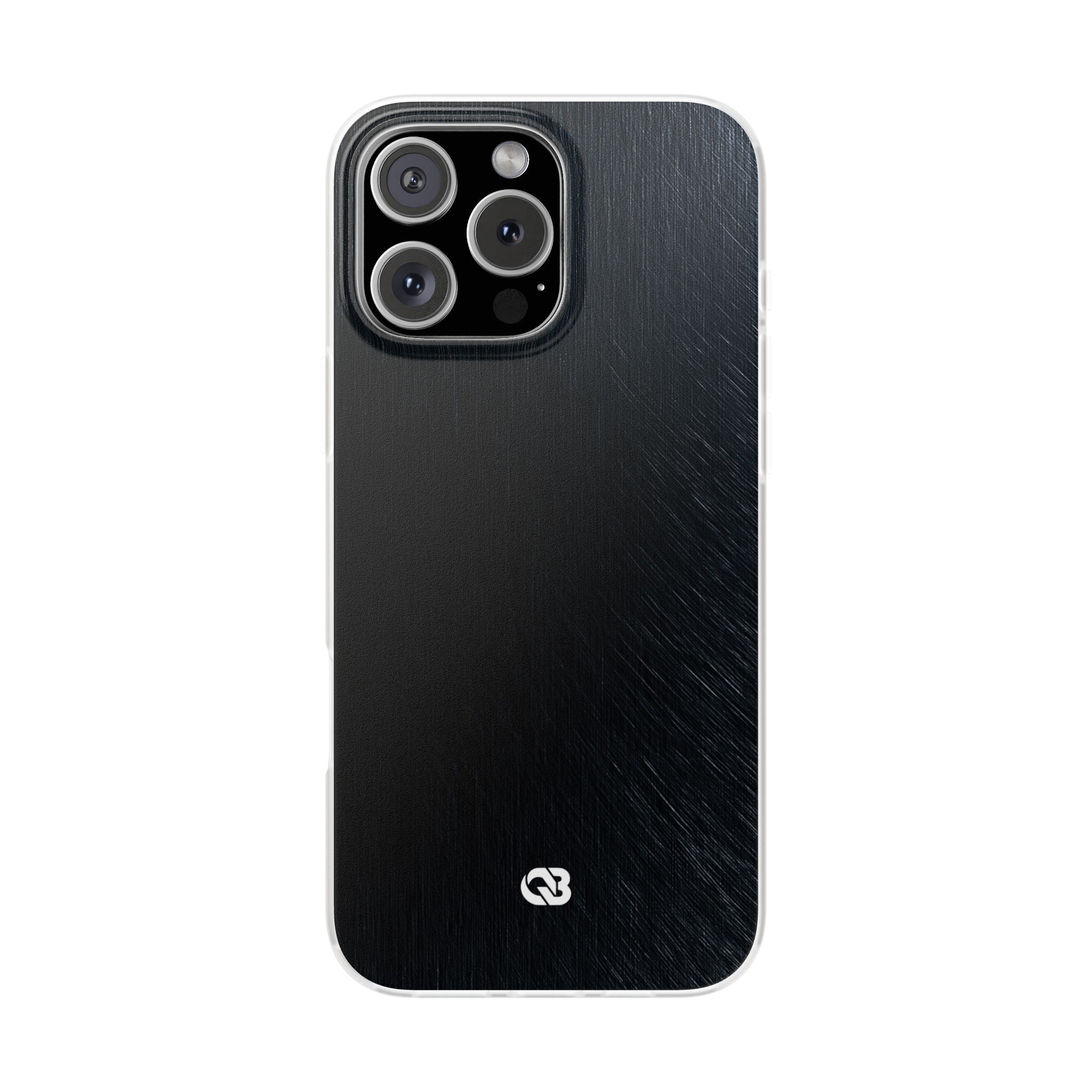 Black Lite Phone Case for iPhone - Midnight Brushed Grain