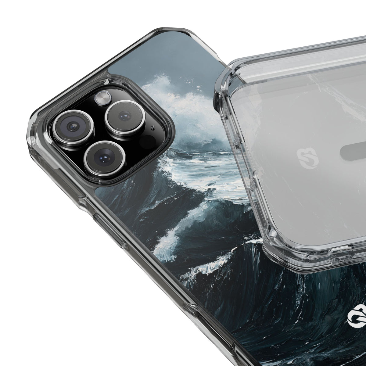 Nordic Swell · Clear Impact Magnetic Phone Case for iPhone · Blue