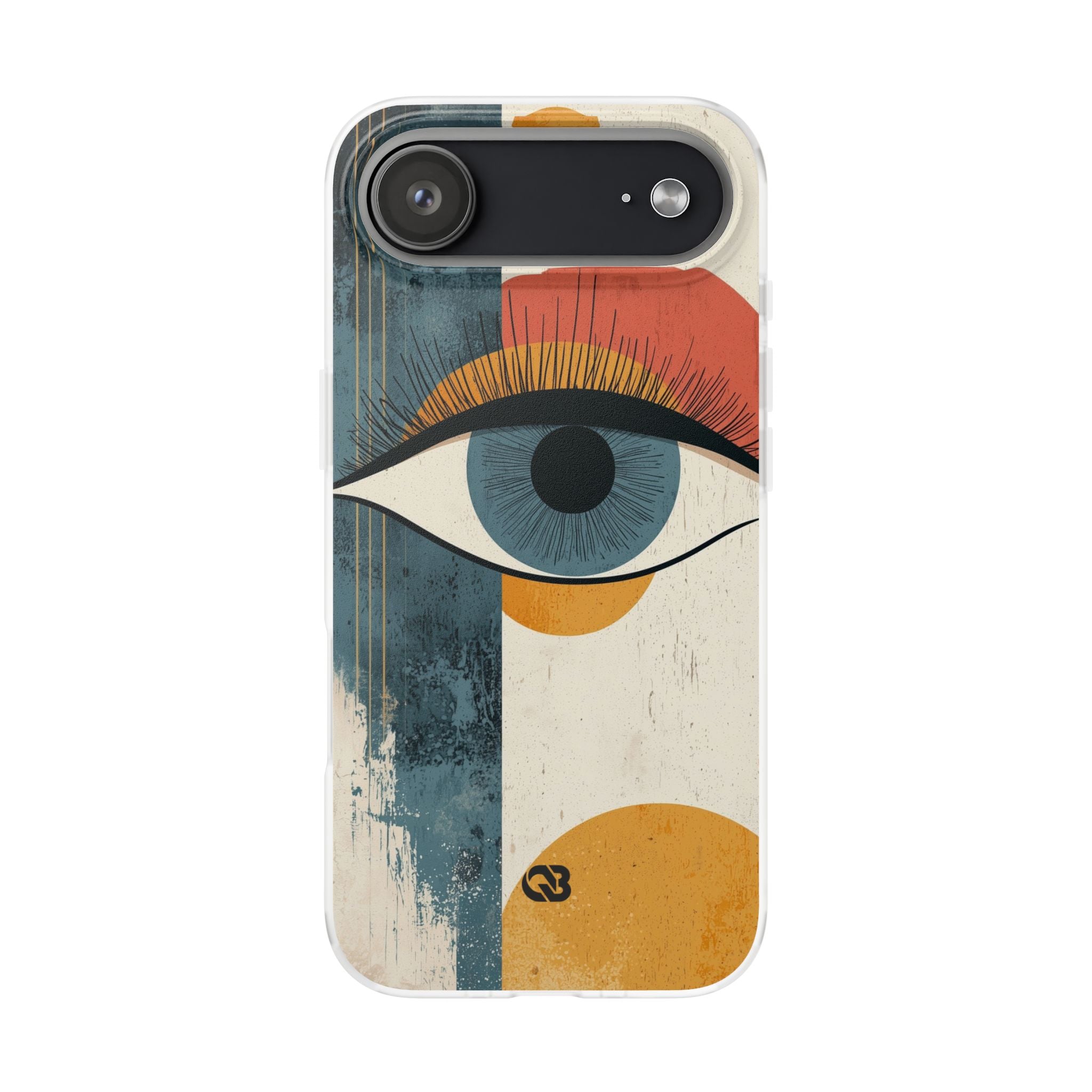 Distressed Azure Ocular · Soft Phone Case for iPhone