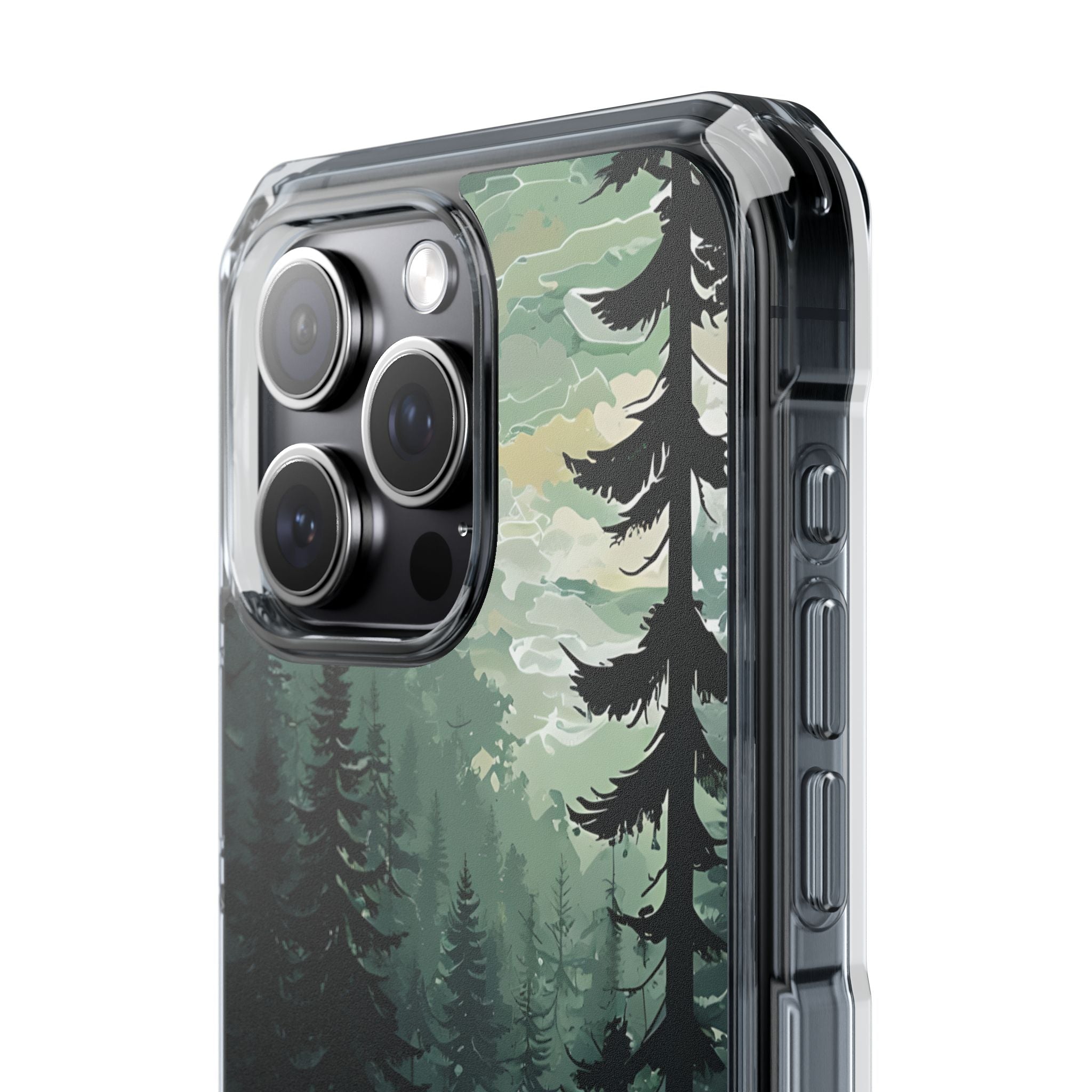 Misty Pine Shadow · Impact Phone Case for iPhone · Magsafe