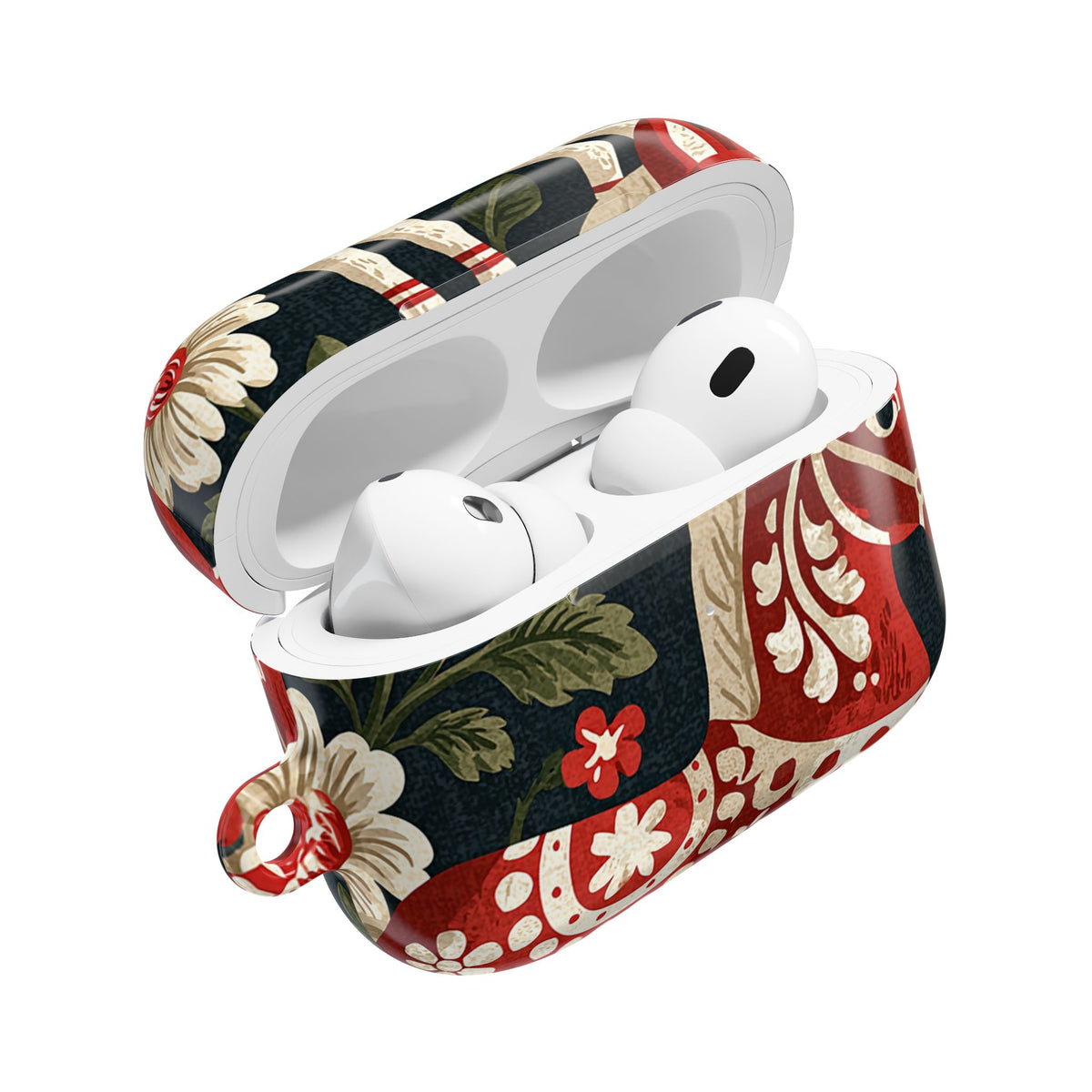 Nordic Dala Meadow · Hard Case for AirPods & AirPods Pro · Red