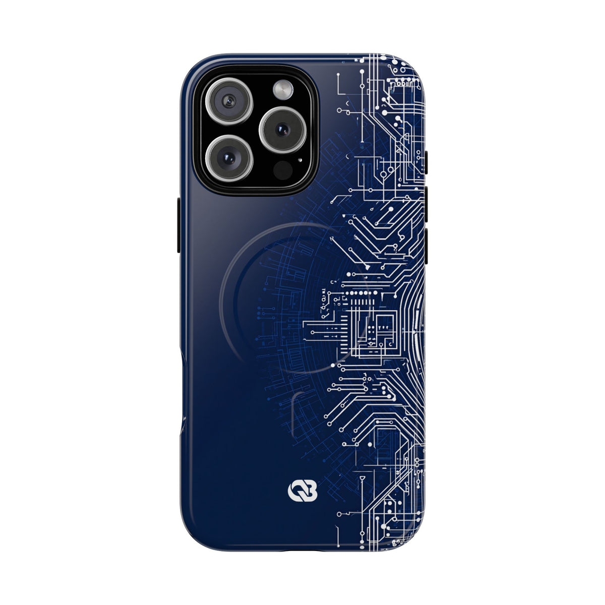 Blue Tough 2.0 Magsafe Phone Case for iPhone - Cobalt Circuit Logic