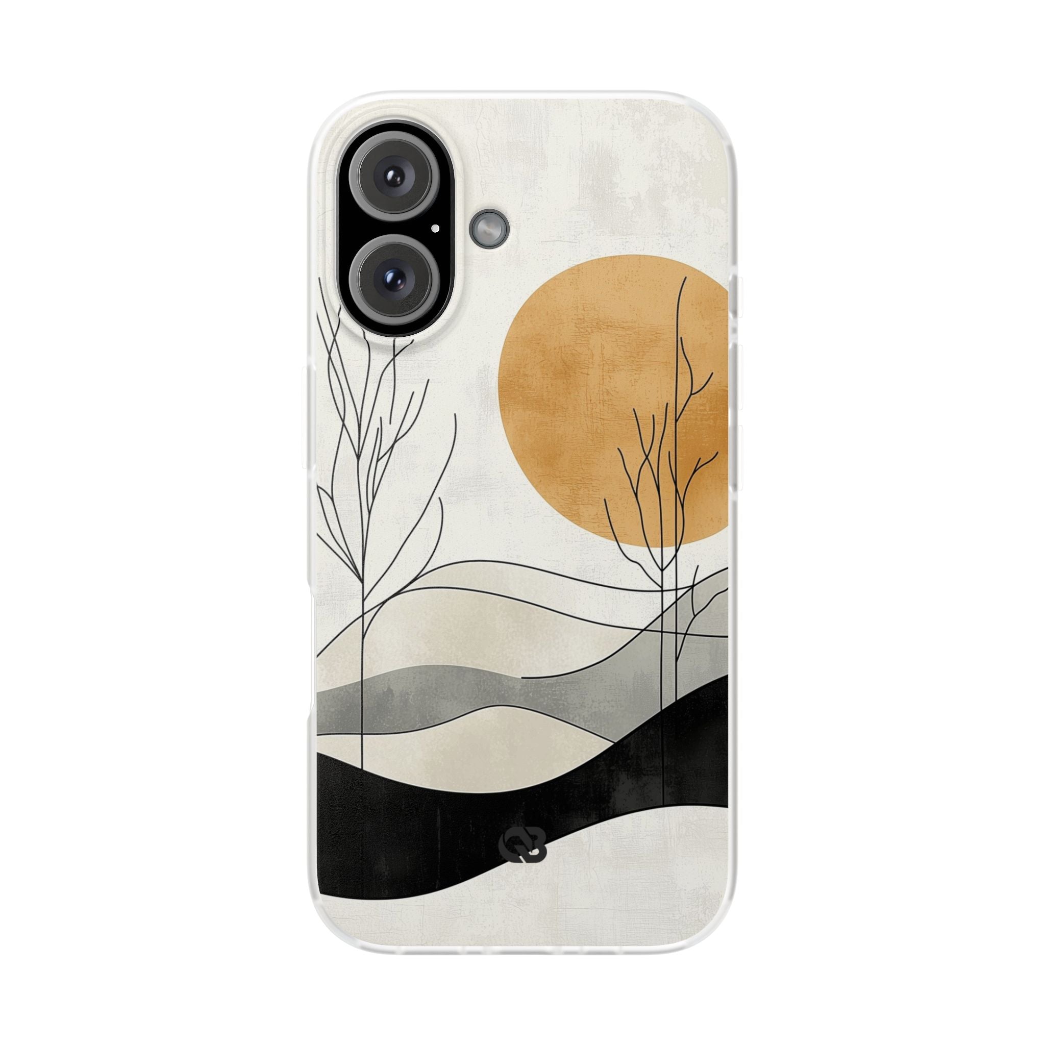 Burnt Horizon Lines · Soft Phone Case for iPhone