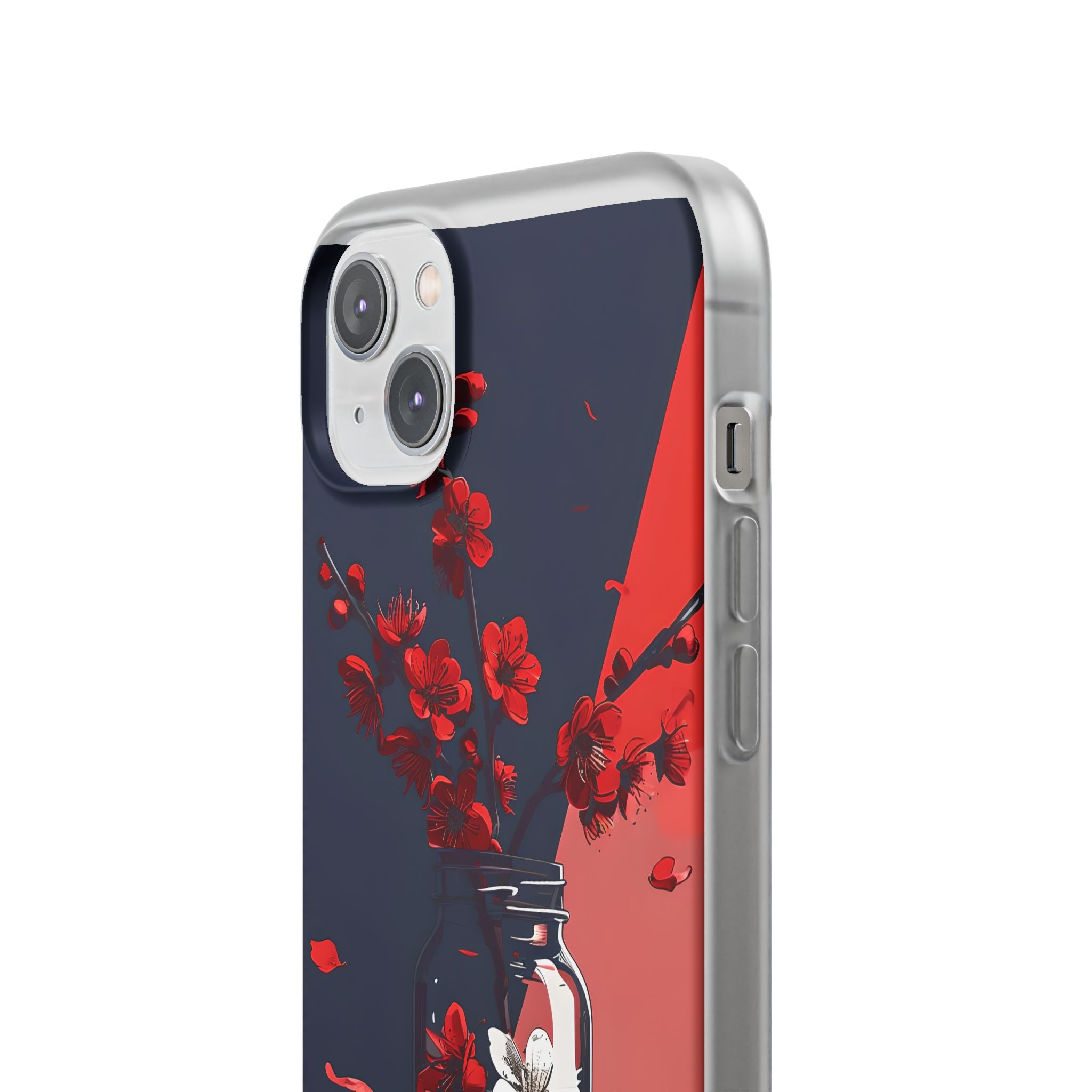 Crimson Blossom Jar · Soft Coque de téléphone pour iPhone