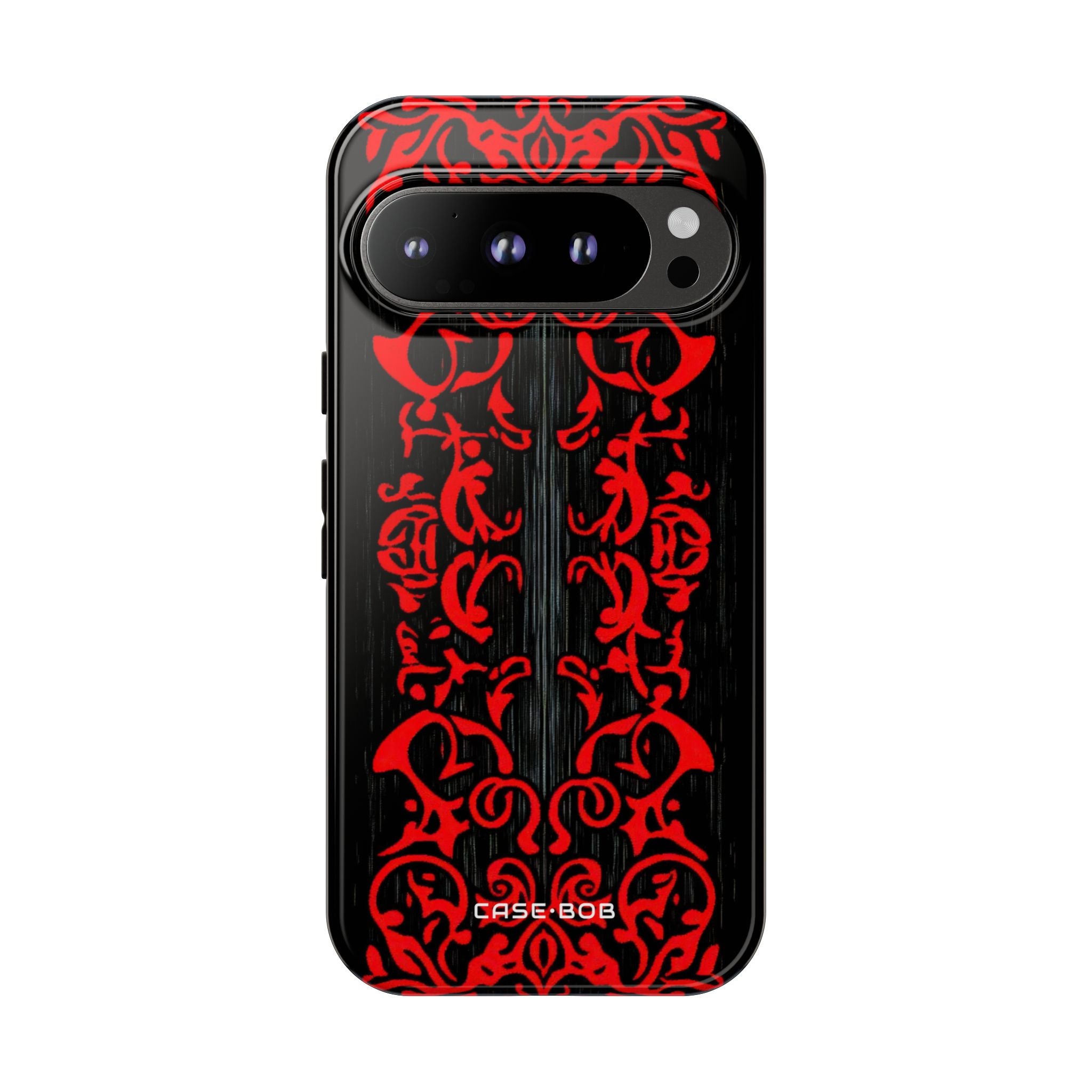 Crimson Spiral Google Pixel 9 Pro Case - Tough
