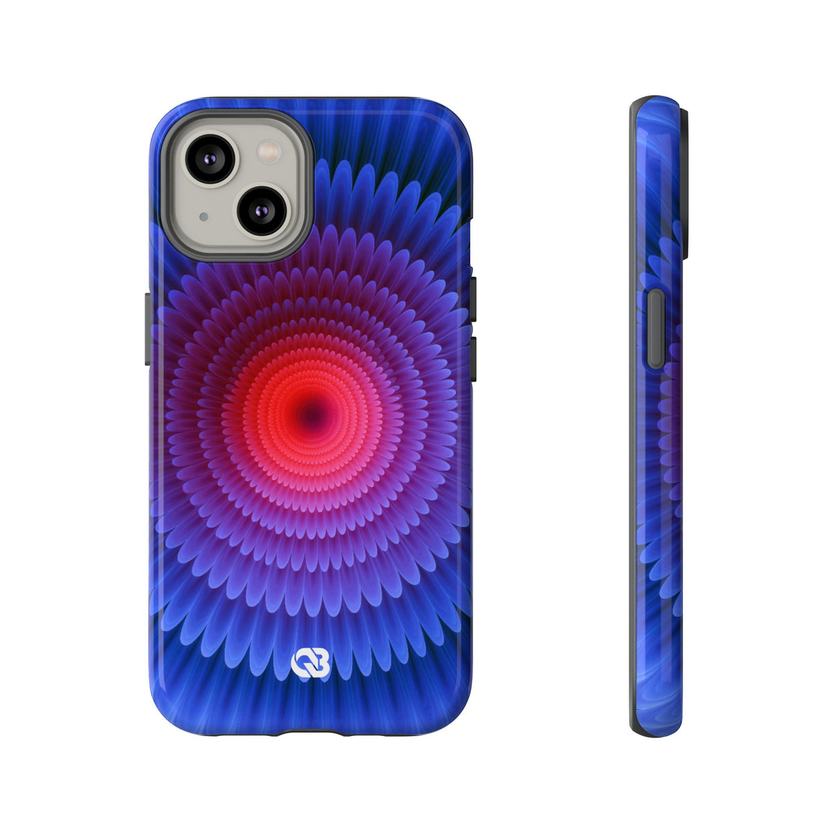 Radial Spectrum Bloom · Tough Phone Case for iPhone · Blue