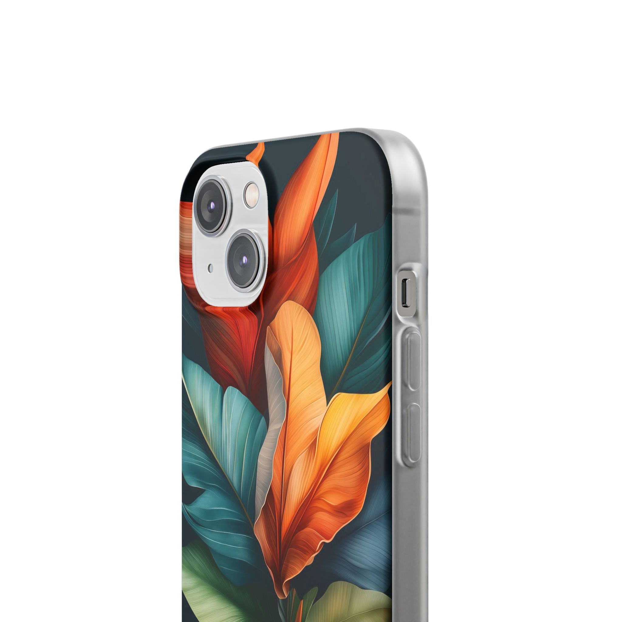 Tropical Leafburst iPhone 14 Case - Soft
