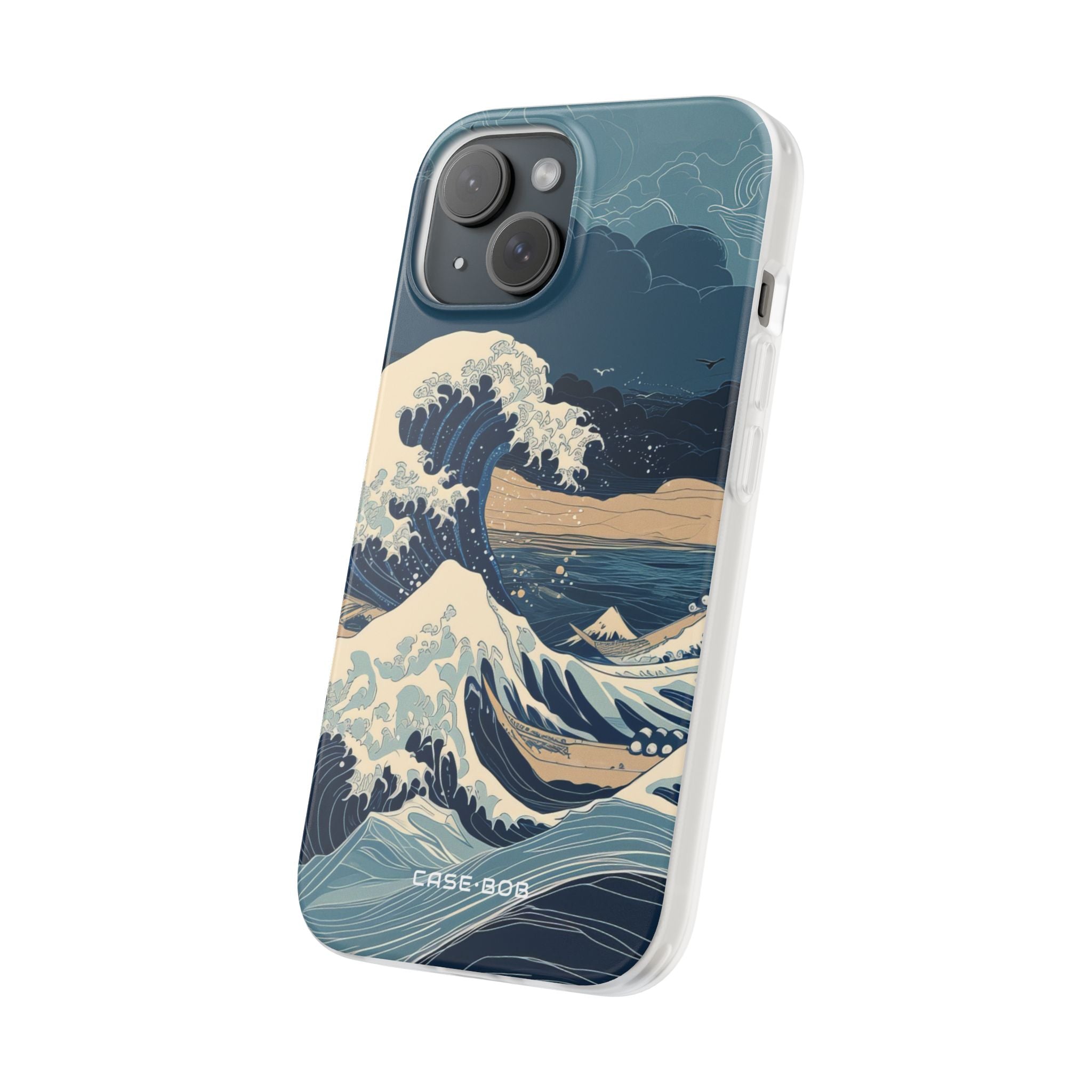 Cresting Blaue Welle iPhone 15 Case - Soft