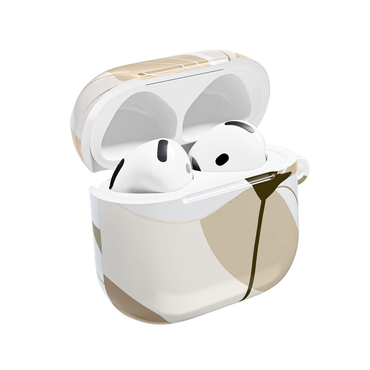 Soft Petal Bloom · Hard Case for AirPods & AirPods Pro · Beige