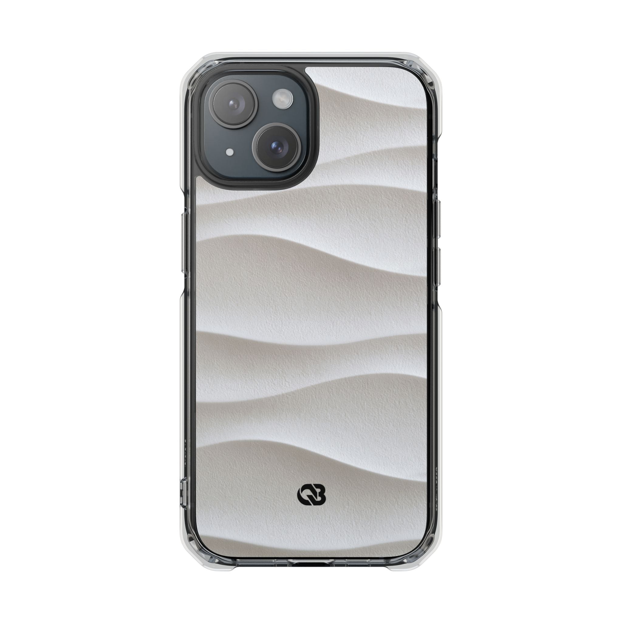 White Impact MagSafe Phone Case for iPhone - Arctic Flow Ridges