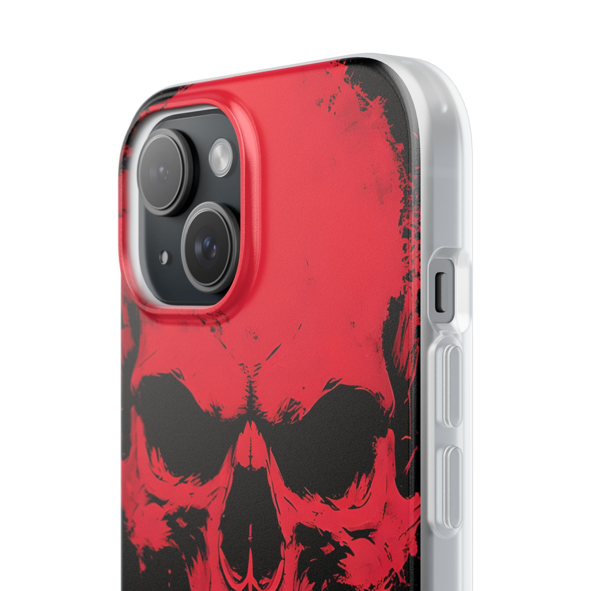 Crimson Street Skull · Soft Custodia per iPhone