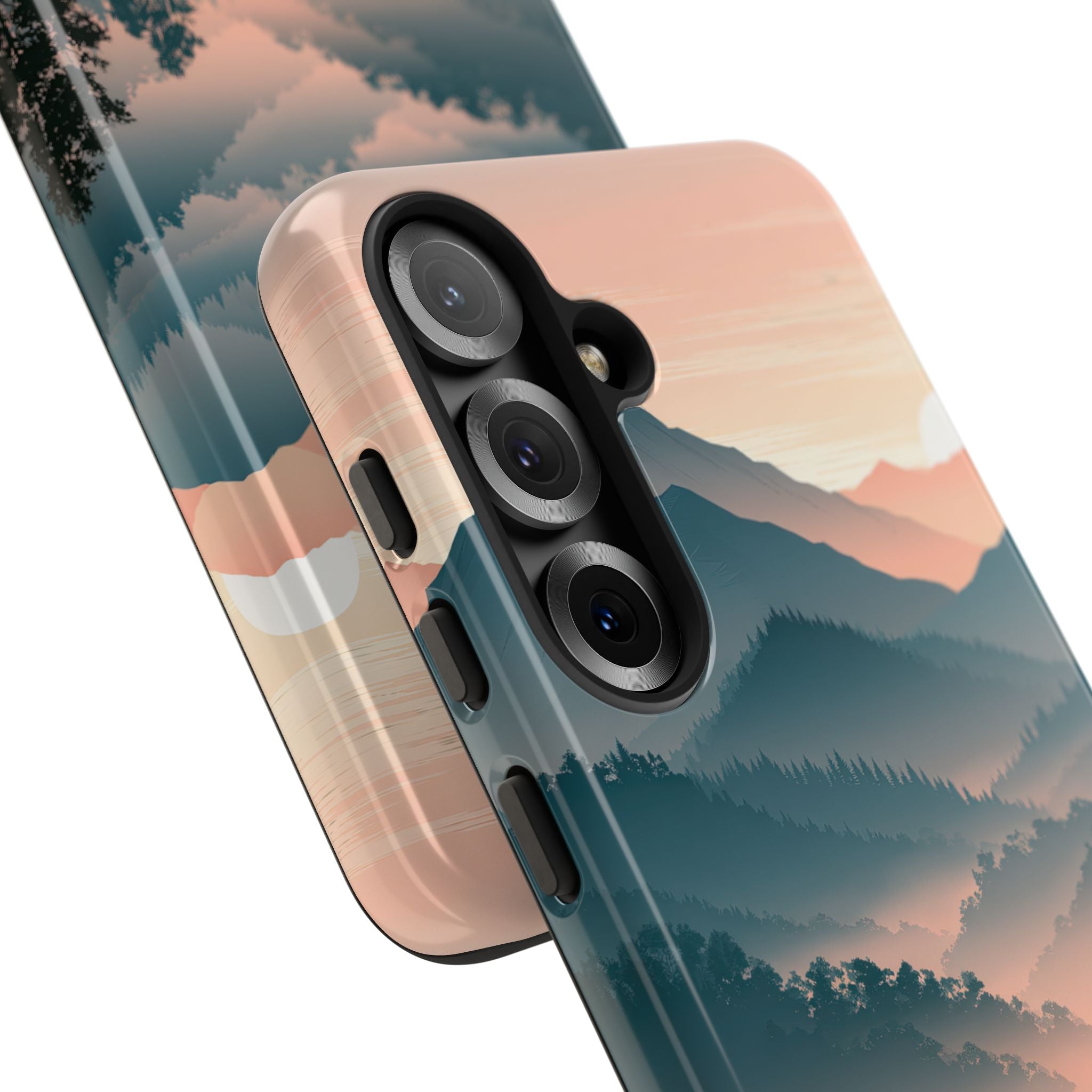 Teal Tough Phone Case for Samsung - Alpine Teal Horizon
