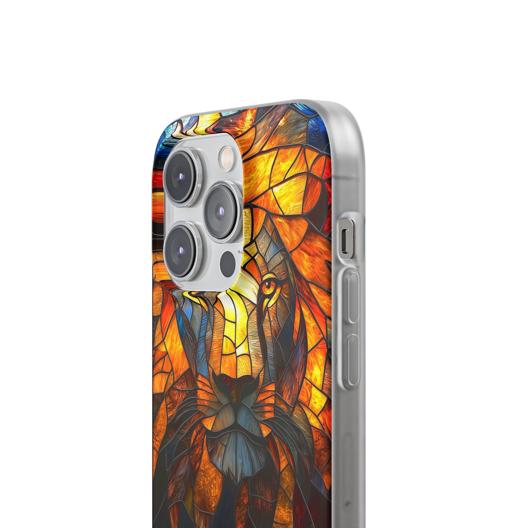 Amber Glass Lion · Soft Phone Case for iPhone