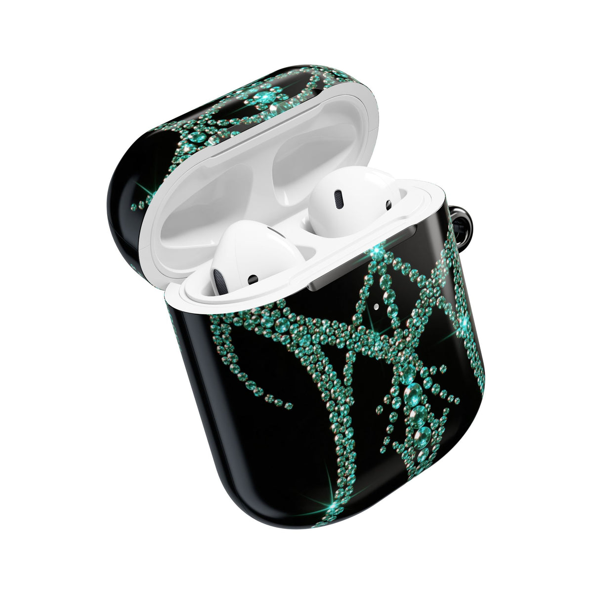 Teal Cyber Sigil · Hard Case for AirPods & AirPods Pro · Teal