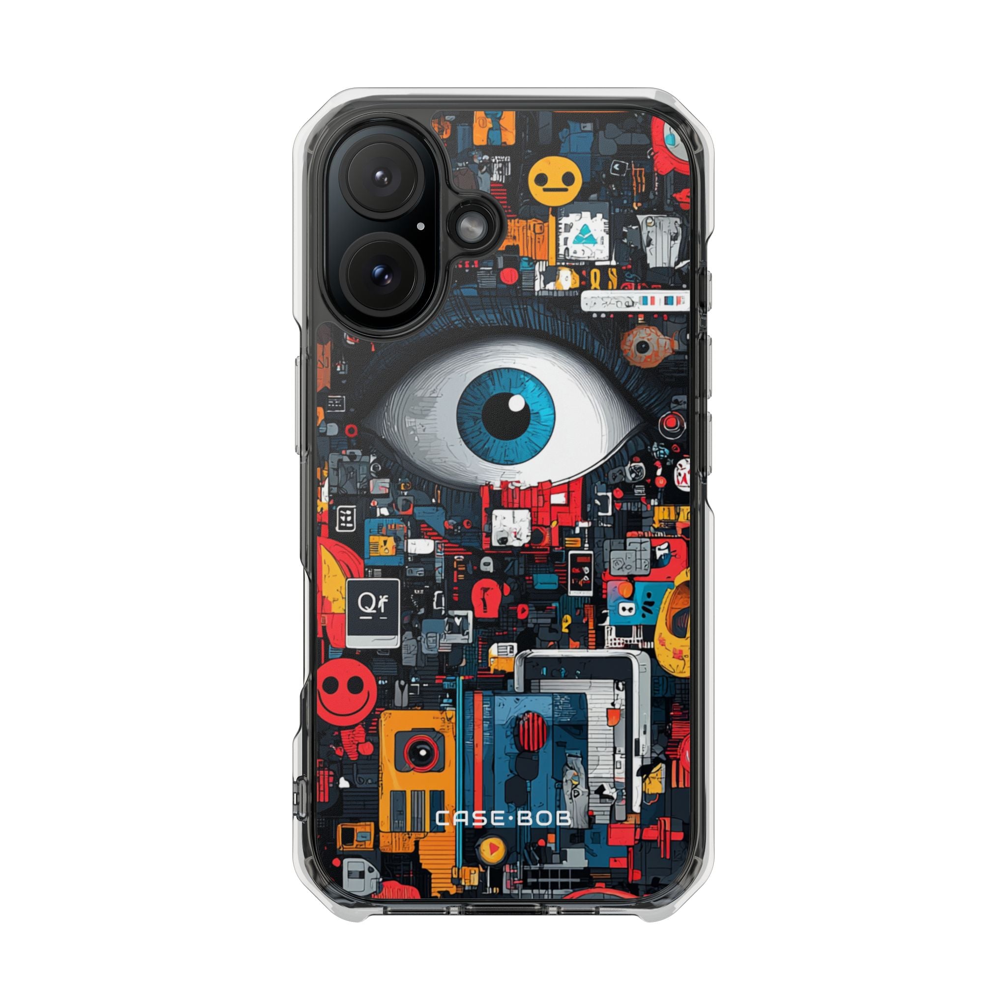 Digital Eye Blue iPhone 16 Case - Impact - CASE•BOB