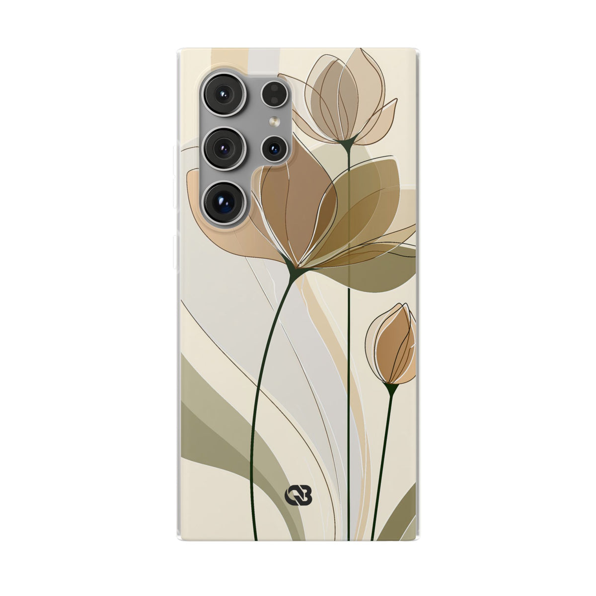 Translucent Petal Contour · Lite Phone Case for Samsung · Beige